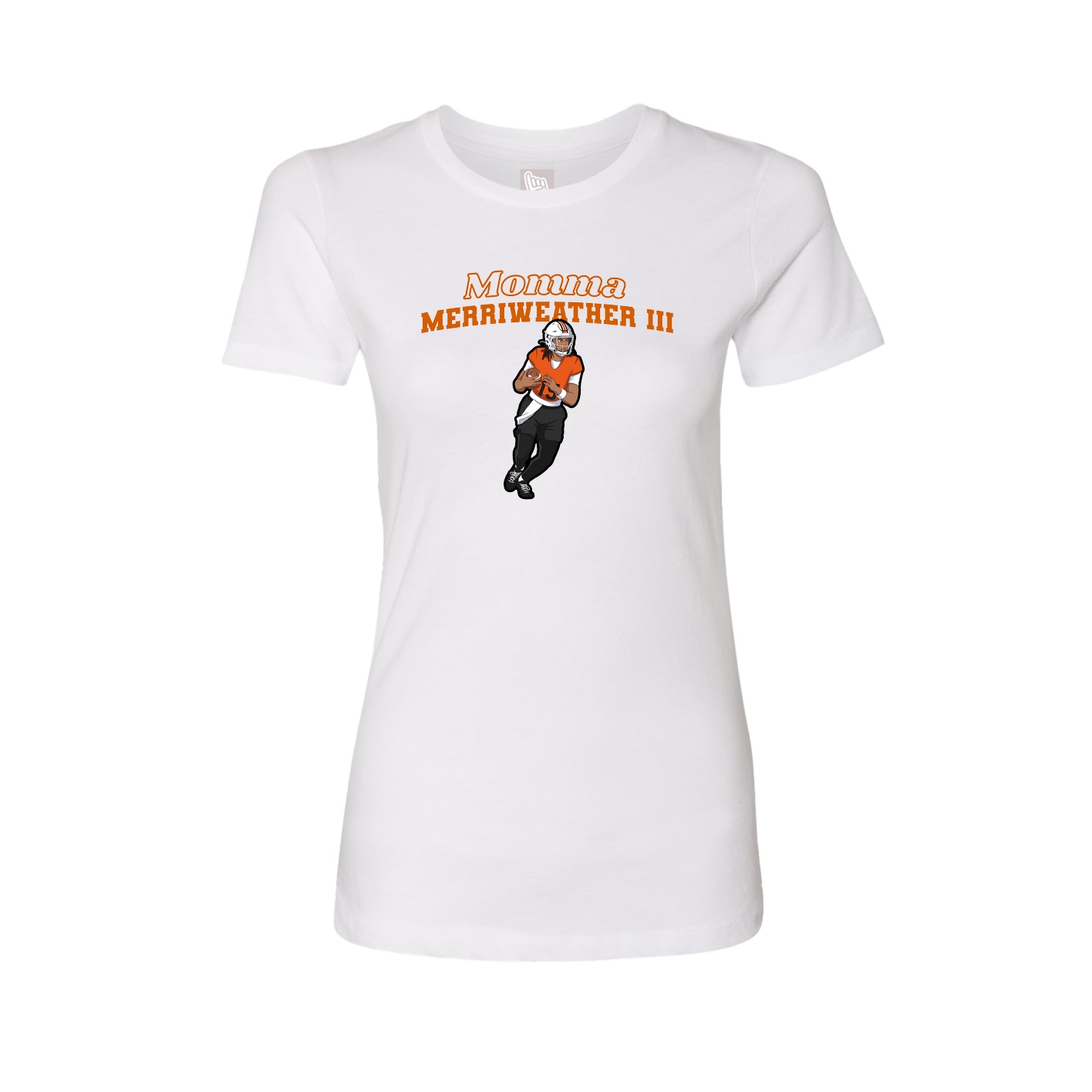 Womens Tee — Mothers Day Block in White