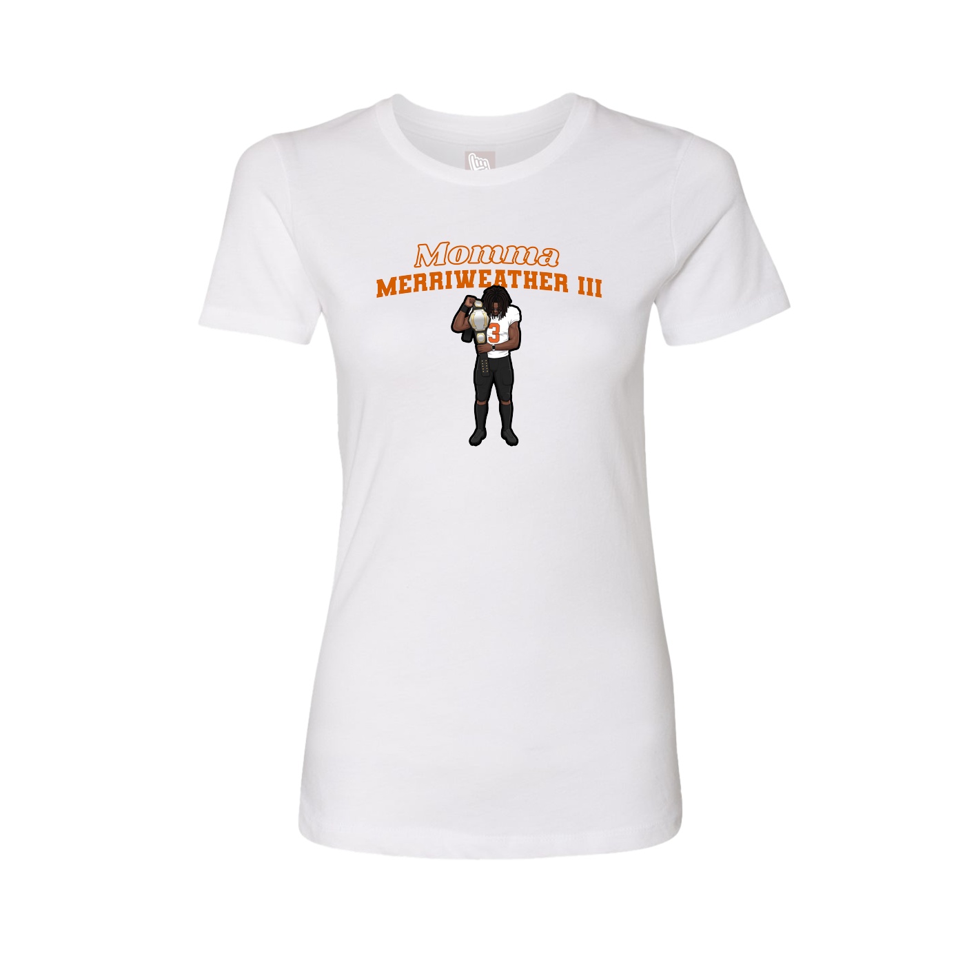 Womens Tee — Mothers Day Block in White
