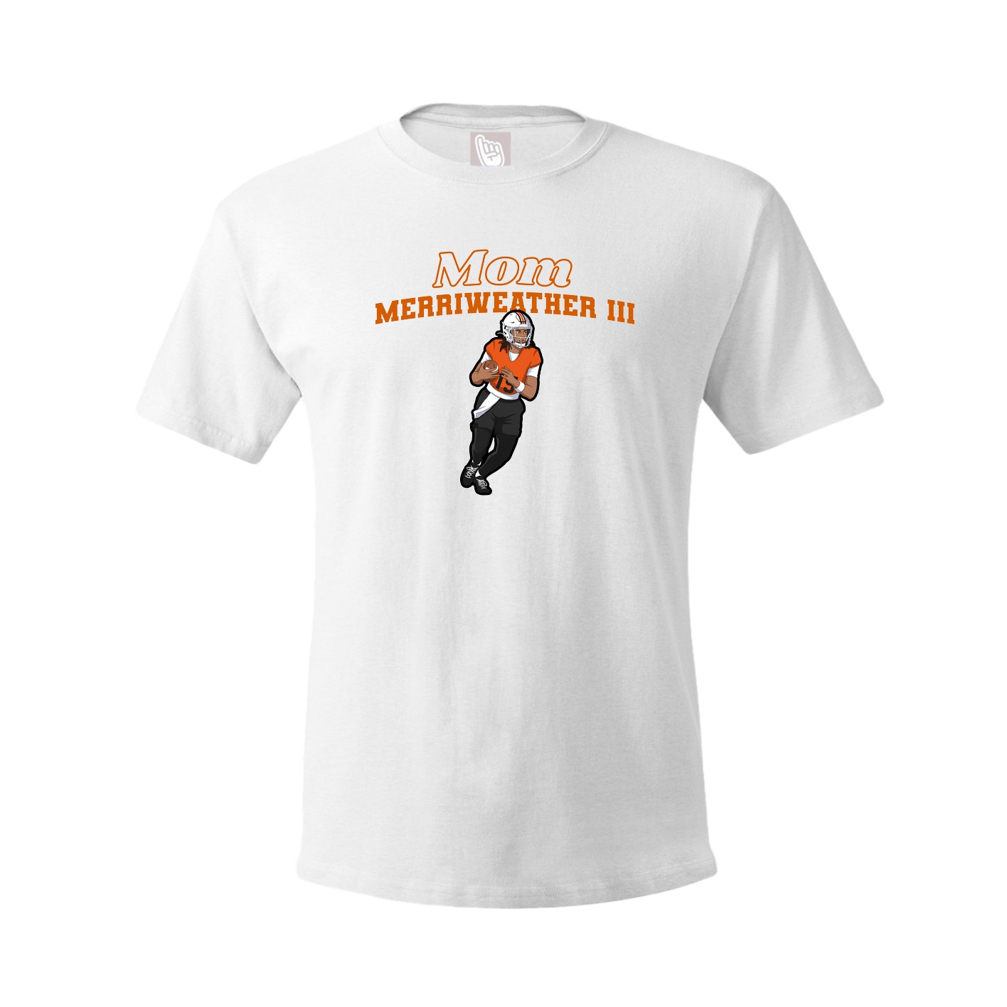 Youth Tee — Mothers Day Block in White