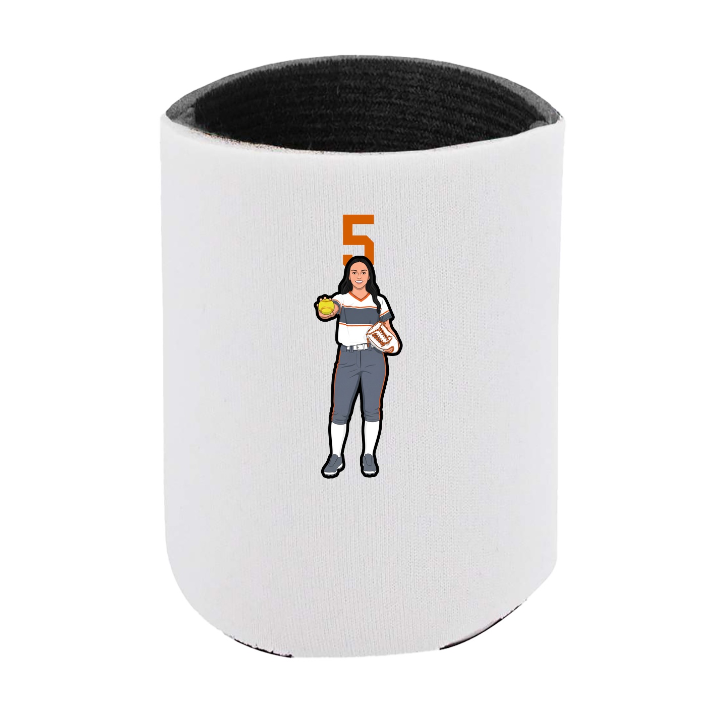 Can Holder — Number Top in White