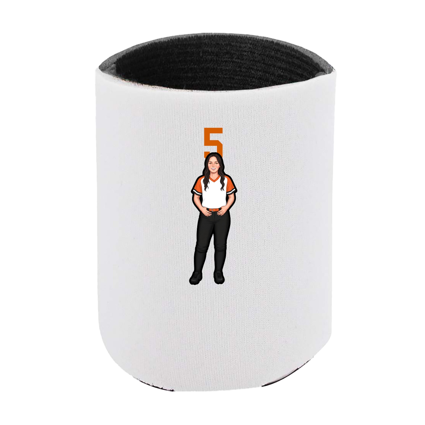 Can Holder — Number Top in White