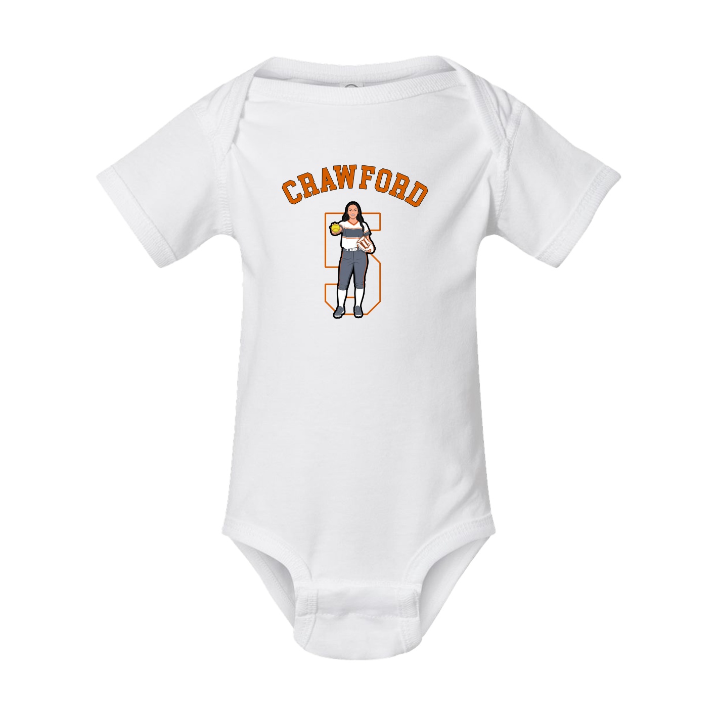Baby Onesie — Shirsey Arch in White