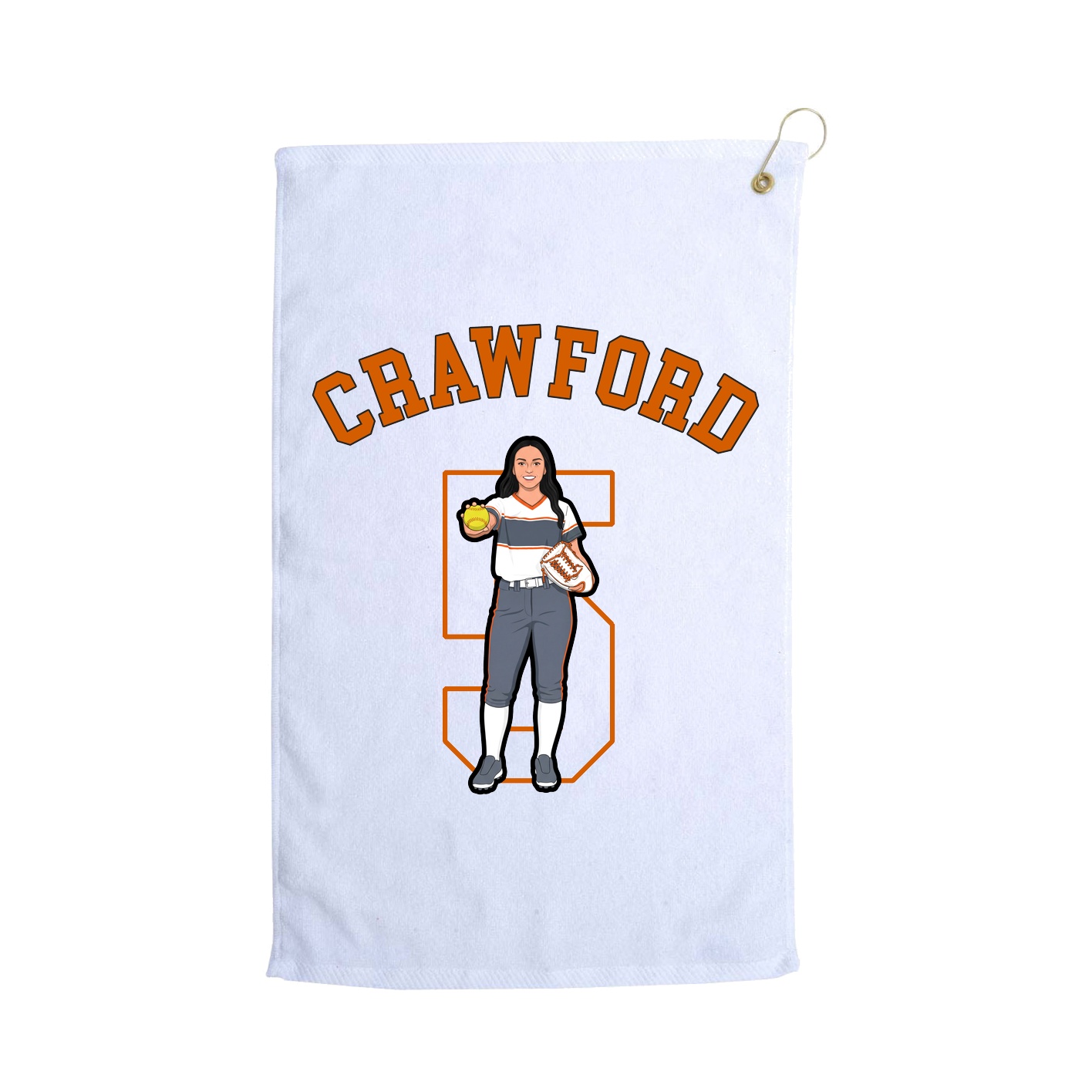 Golf Towel — Shirsey Arch in White