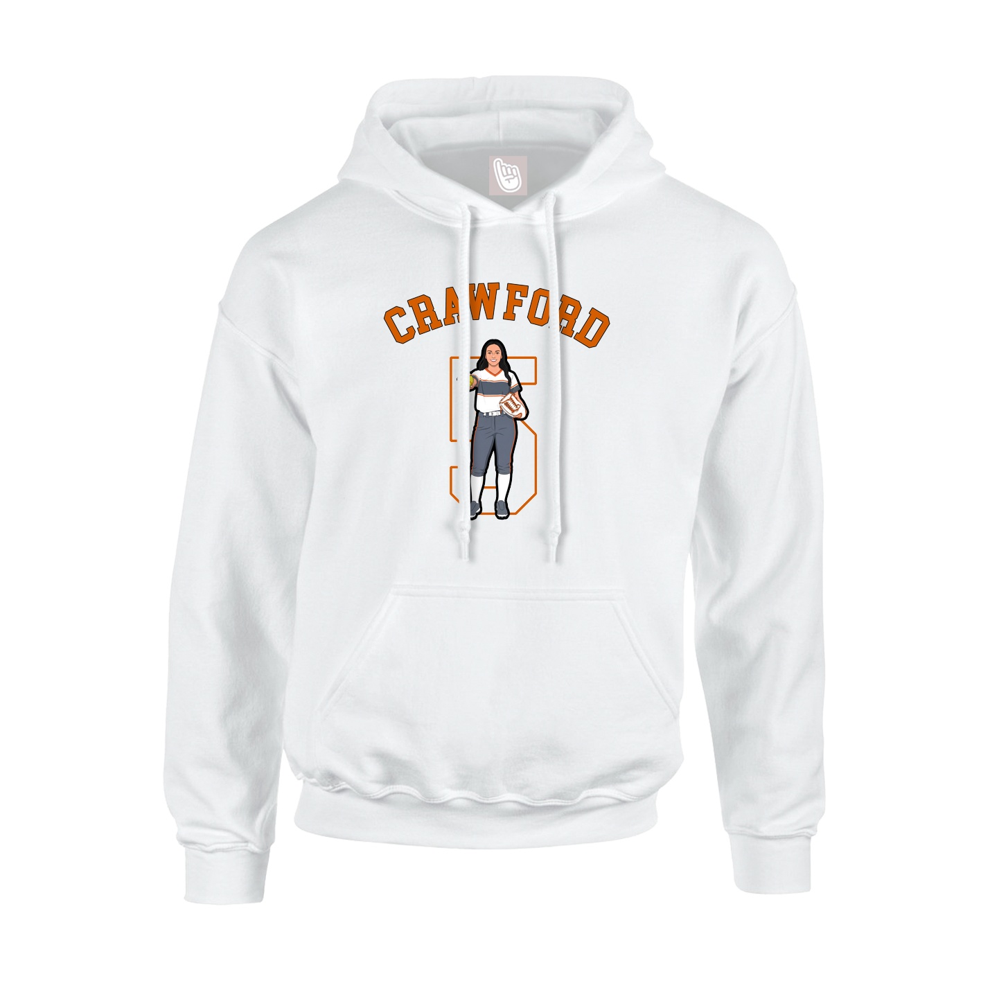 Youth Hoodie — Shirsey Arch in White