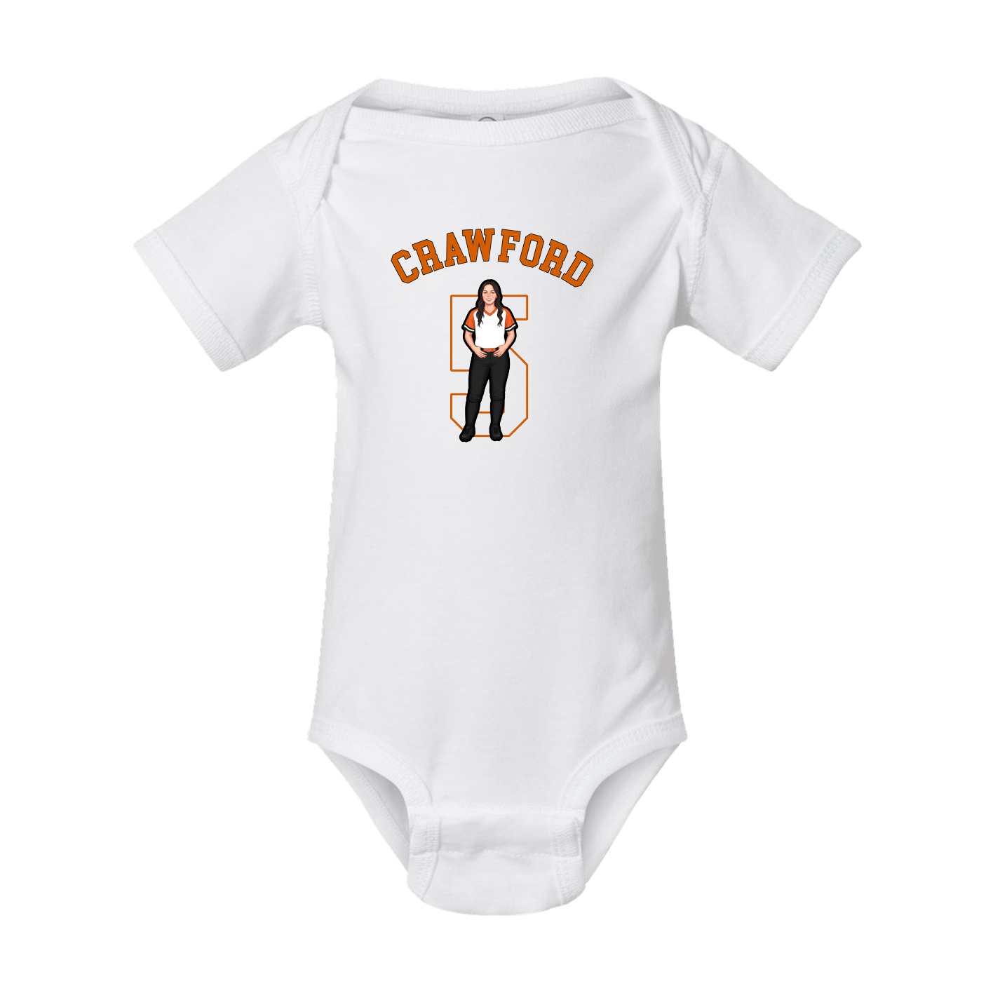 Baby Onesie — Shirsey Arch in White