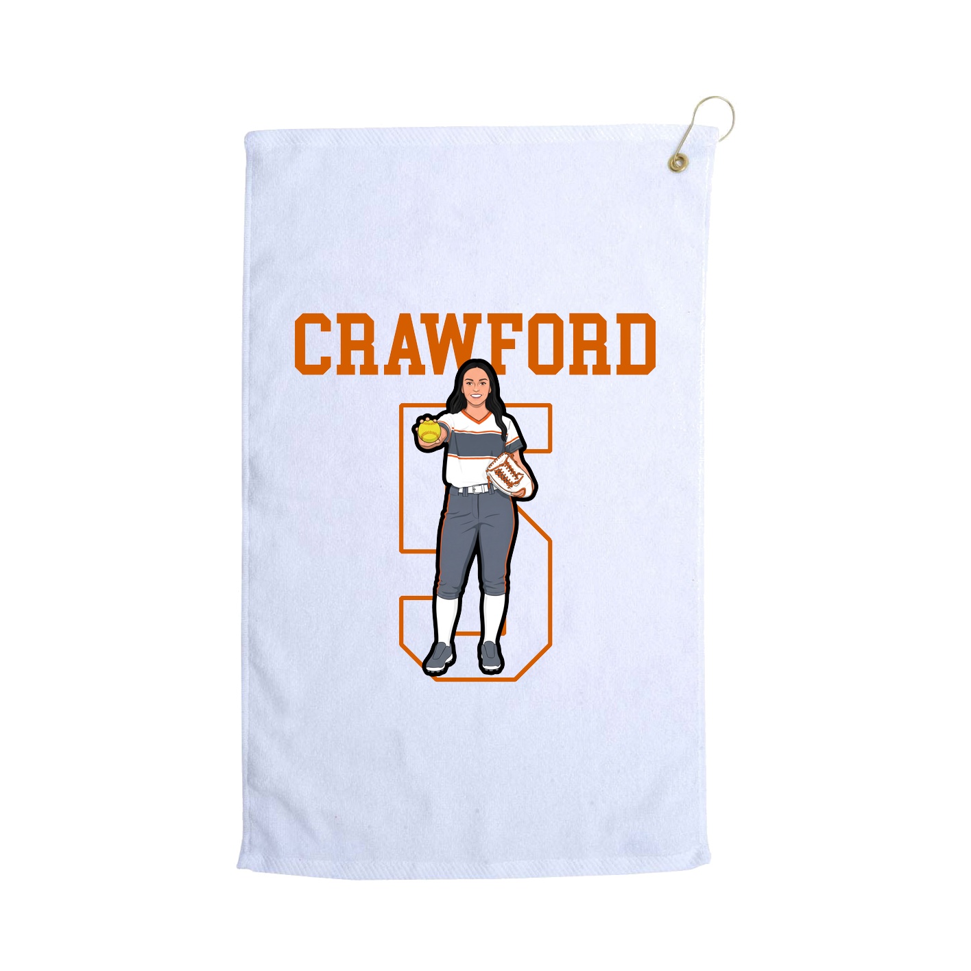 Golf Towel — Shirsey in White