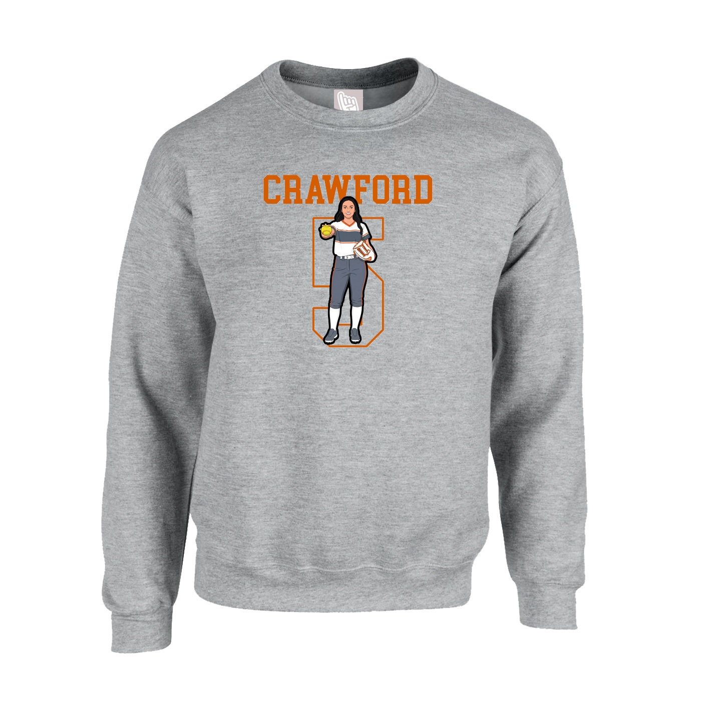 Fleece Crew — Shirsey in Grey