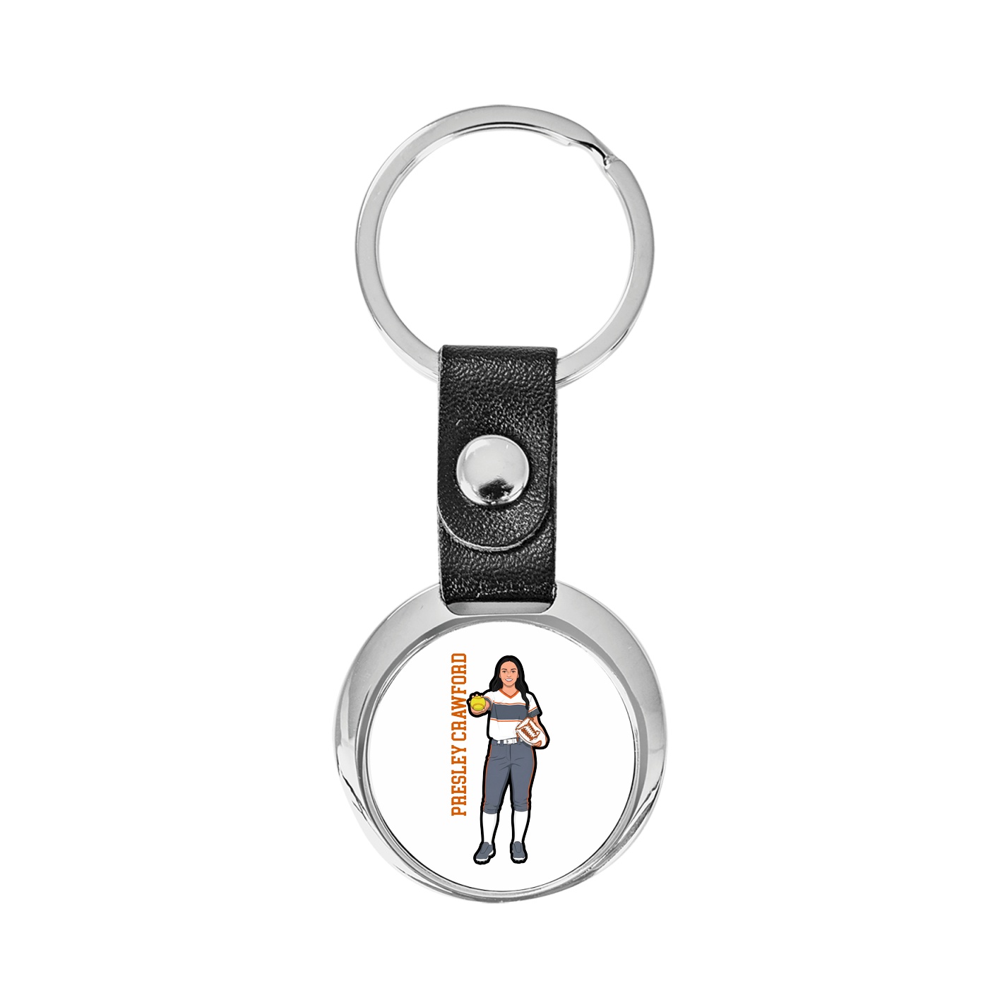 Key Chain — Name Vertical in Classic