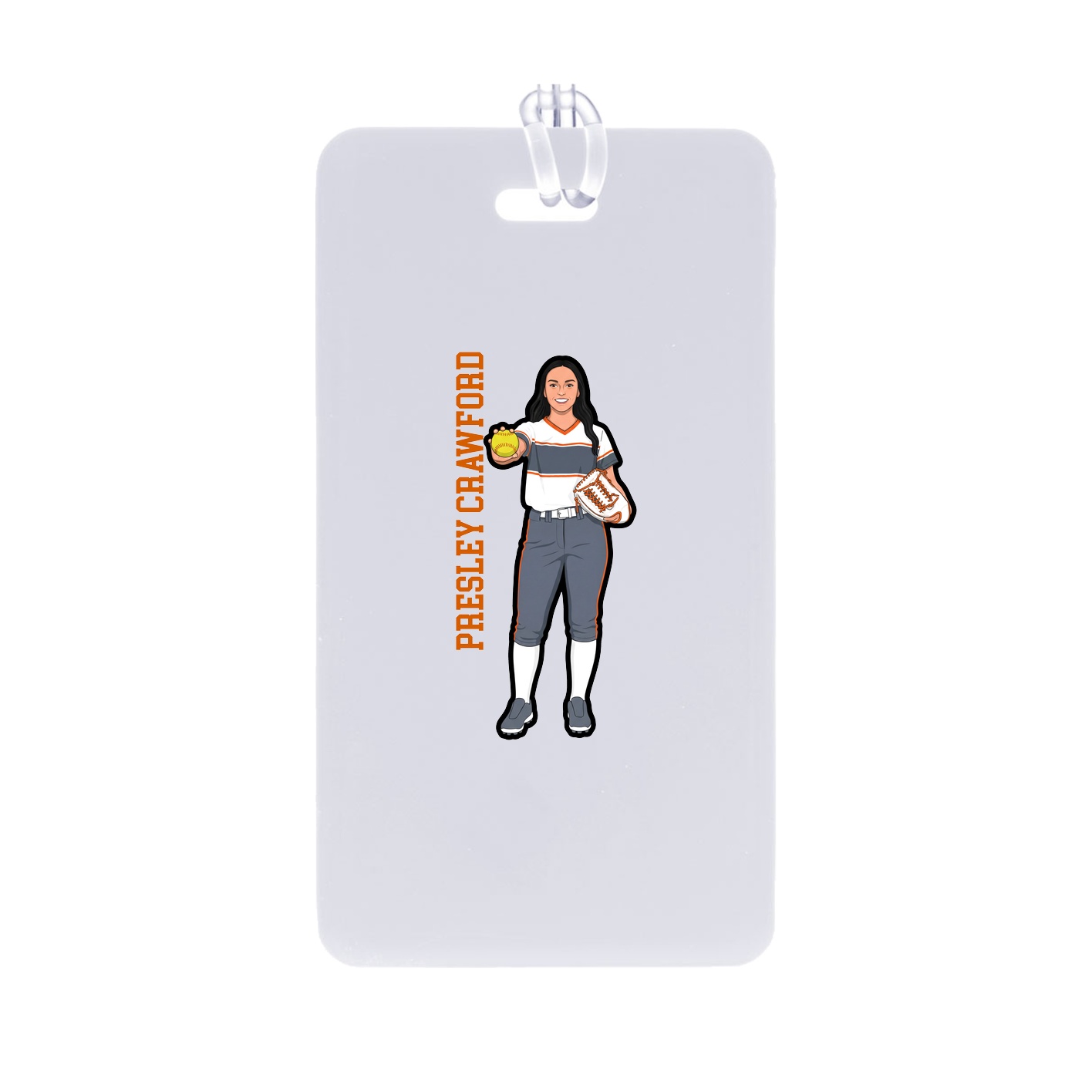Bag Tag — Name Vertical in Classic