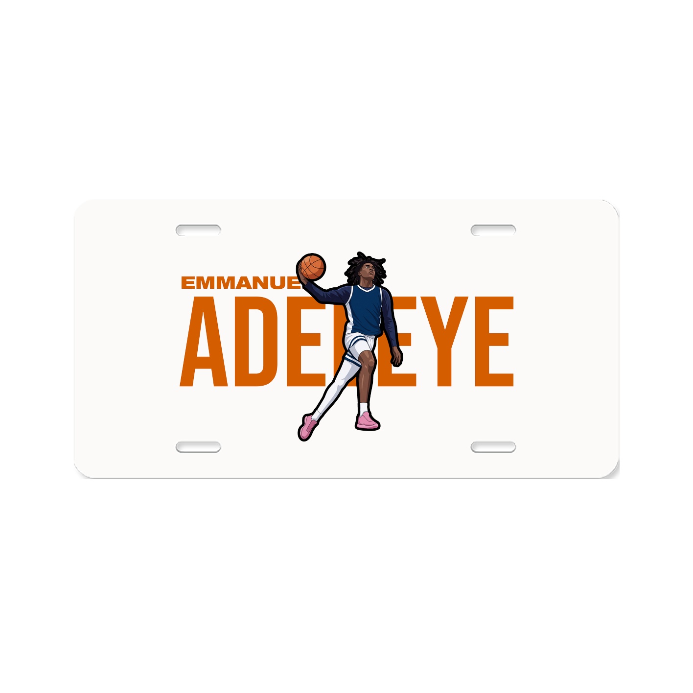 License Plate — Player Name in Classic
