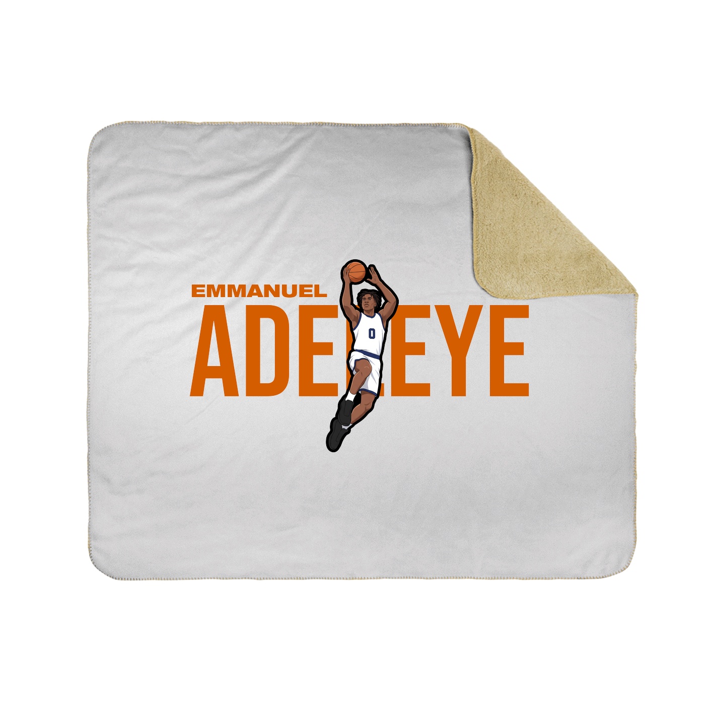 Throw Blanket — Player Name in White