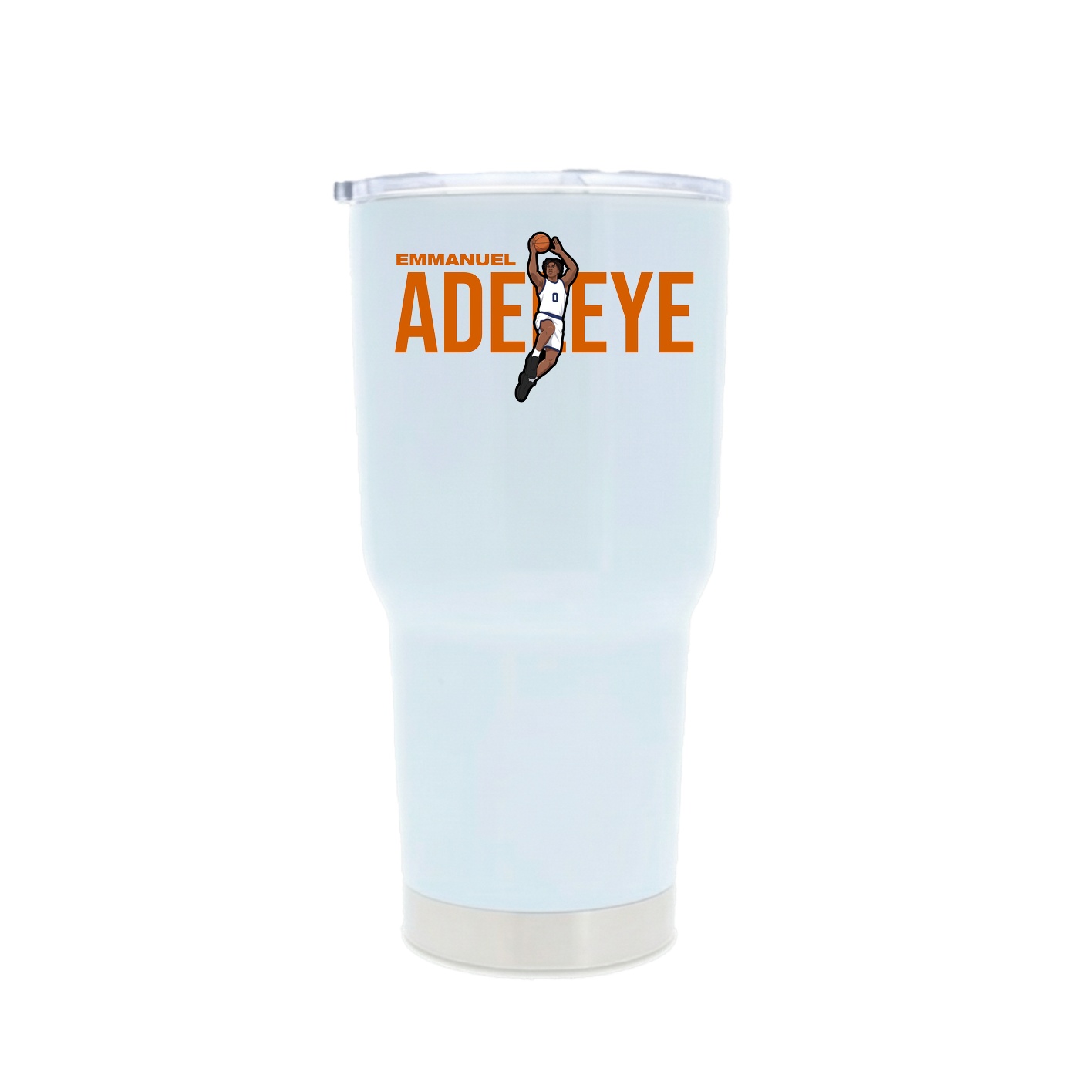 30oz Stainless Steel Tumbler — Player Name in White