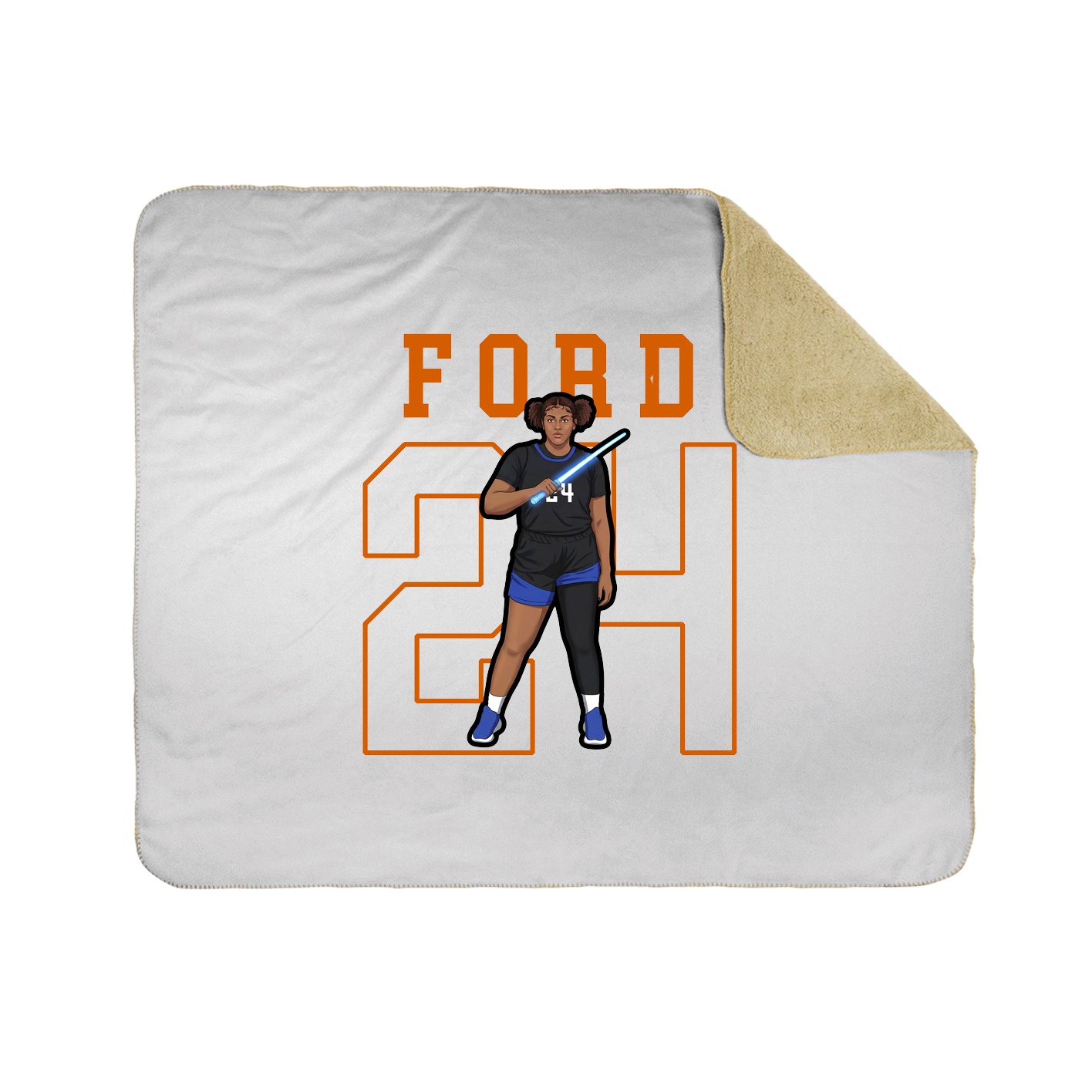 50x60 Sherpa Lined Throw Blanket