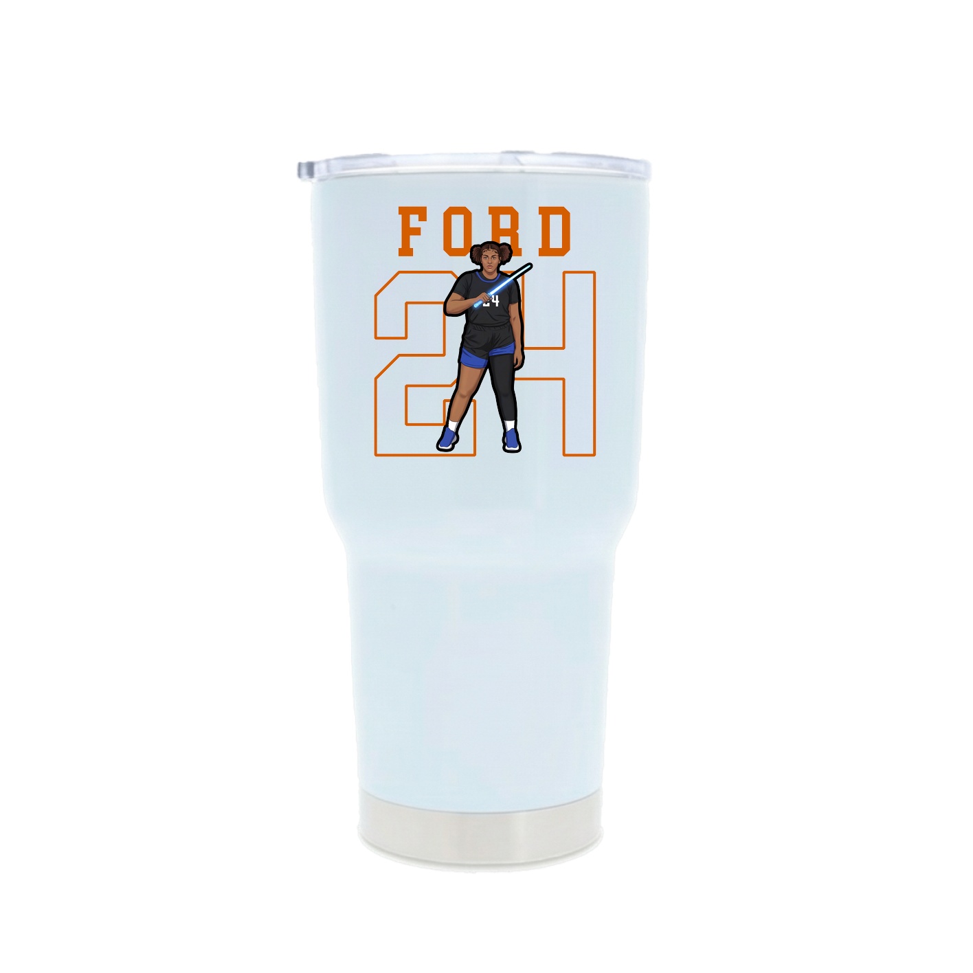 30oz Stainless Steel Tumbler — Shirsey in White