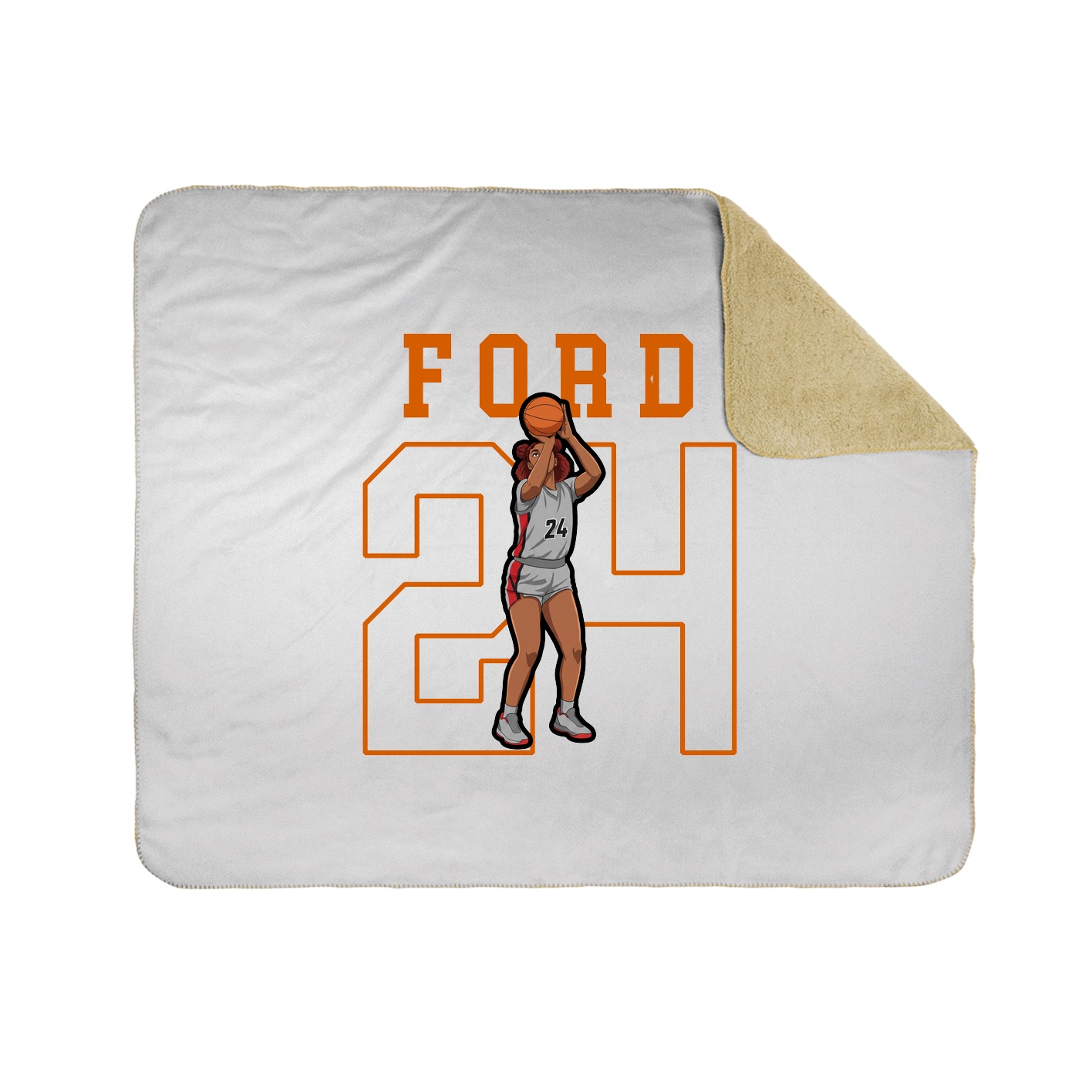 Throw Blanket — Shirsey in White