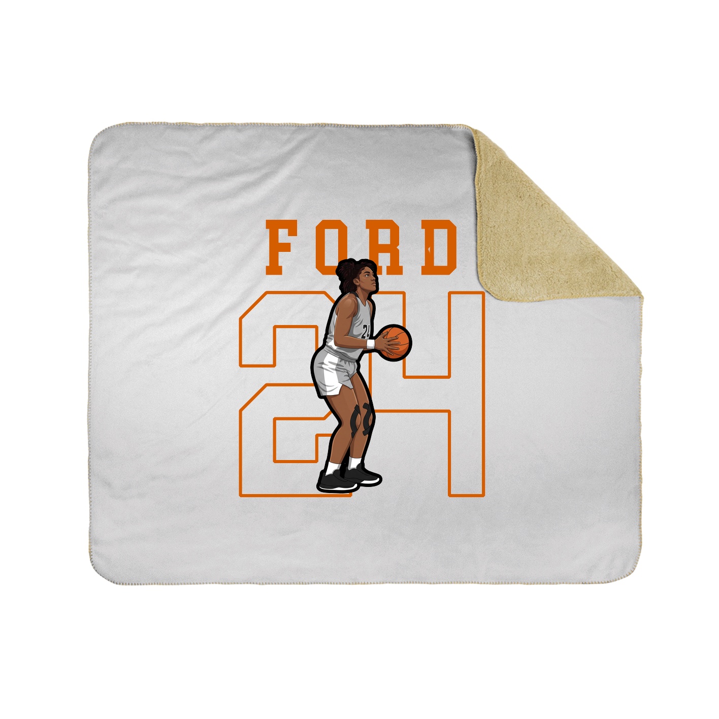 Throw Blanket — Shirsey in White