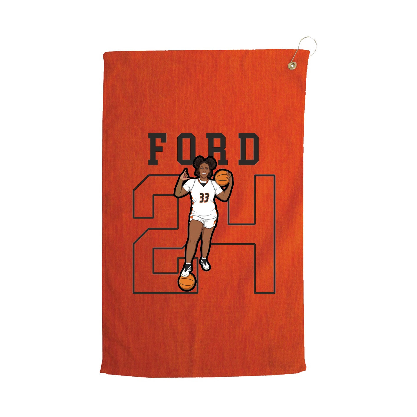 Golf Towel — Shirsey in Orange