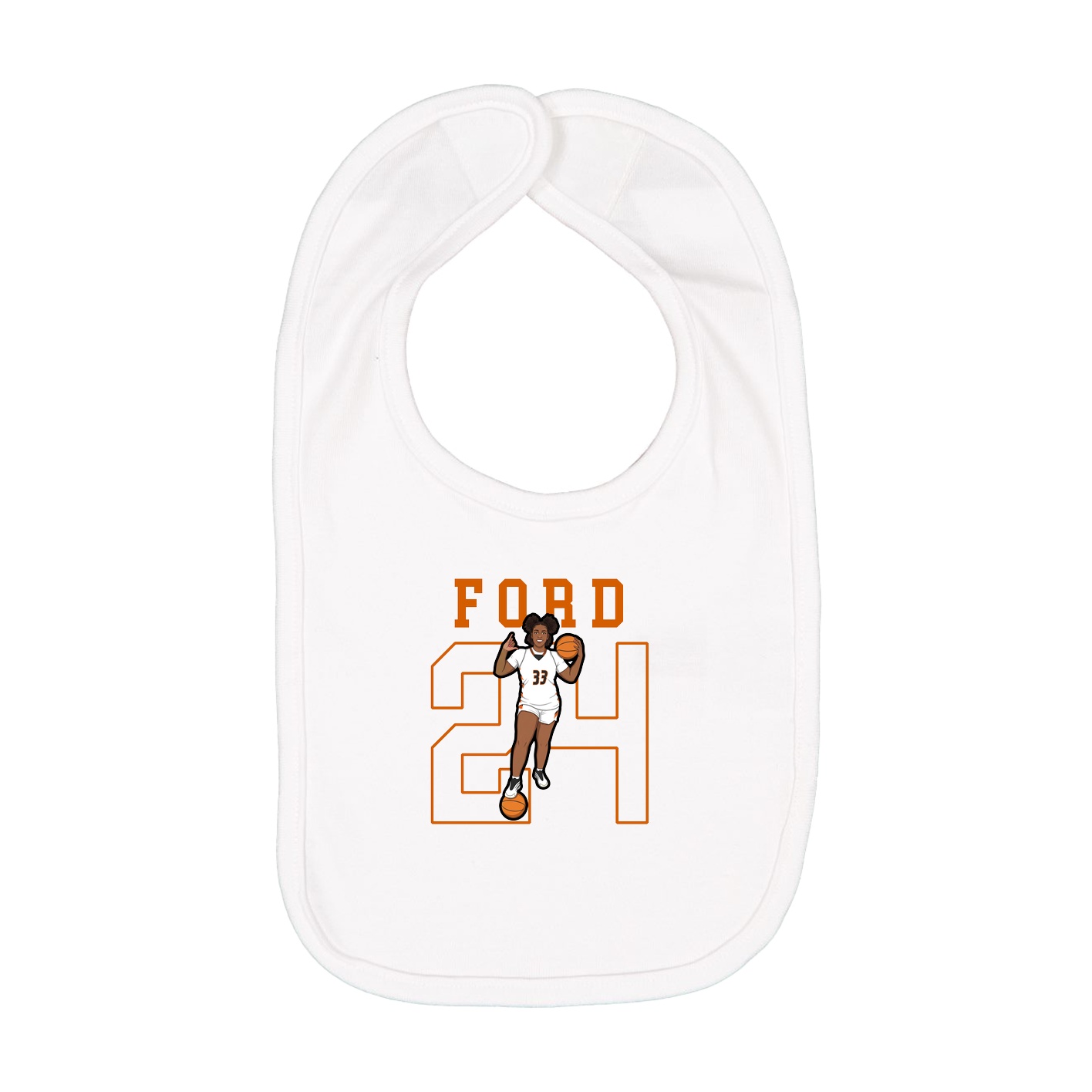 Infant Bib — Shirsey in White