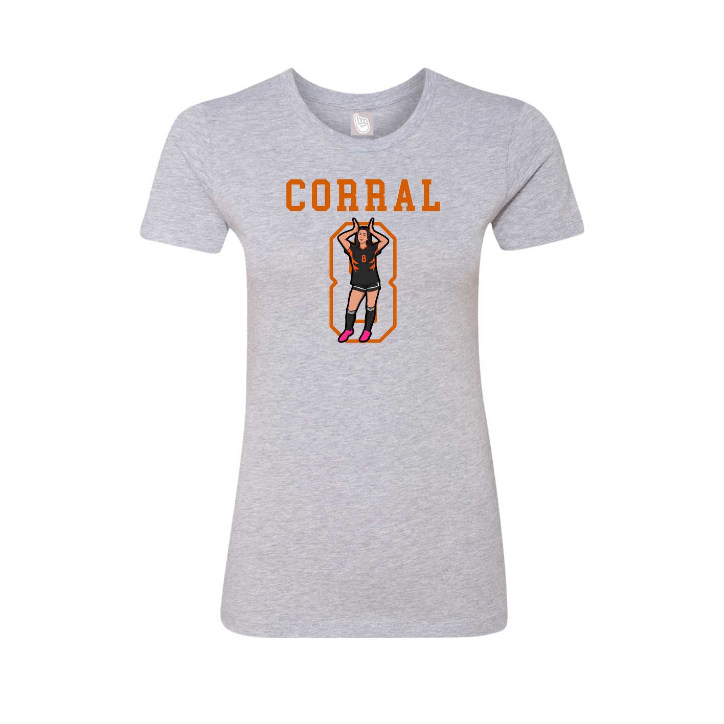 Fitted Women's Tee — Shirsey in Grey
