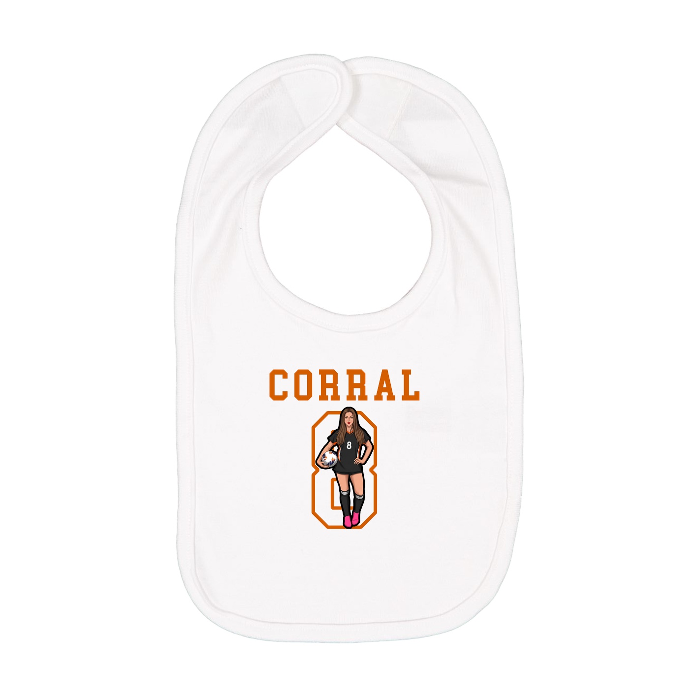Infant Bib — Shirsey in White