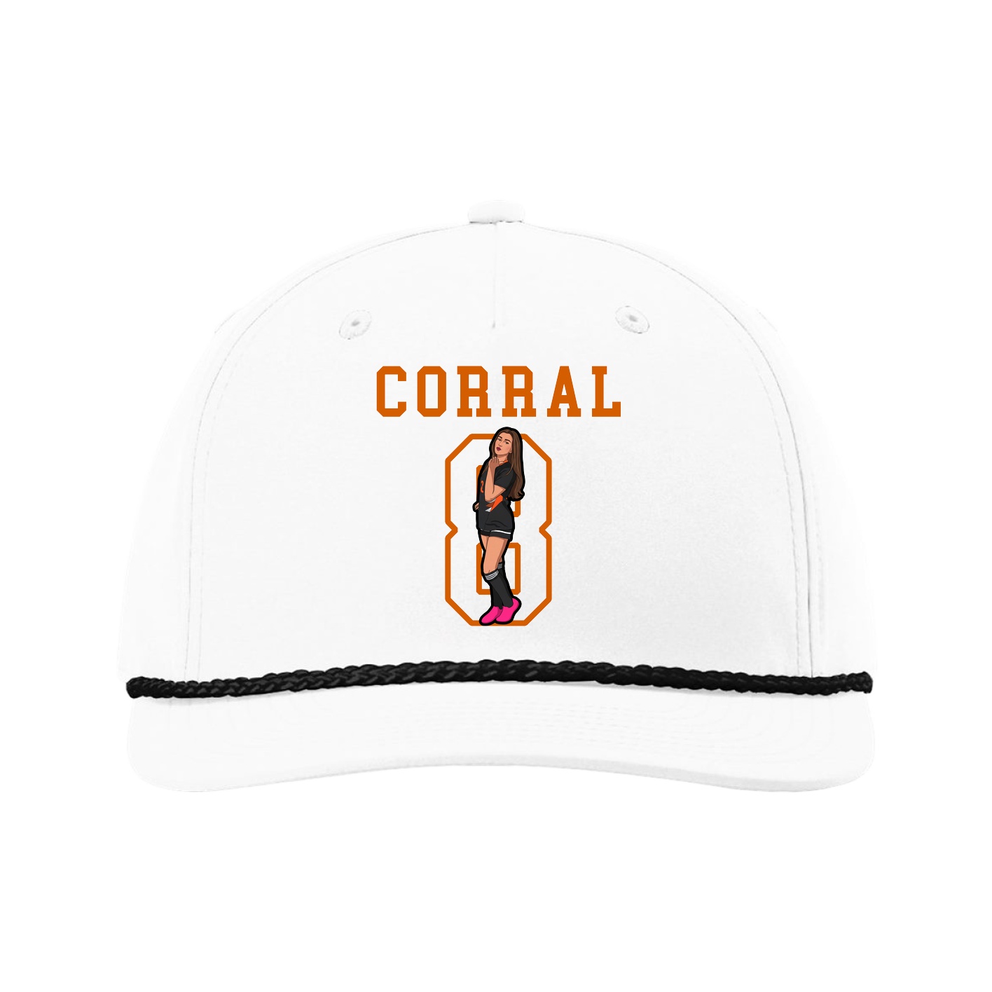 Five-Panel Classic Rope Cap — Shirsey in White