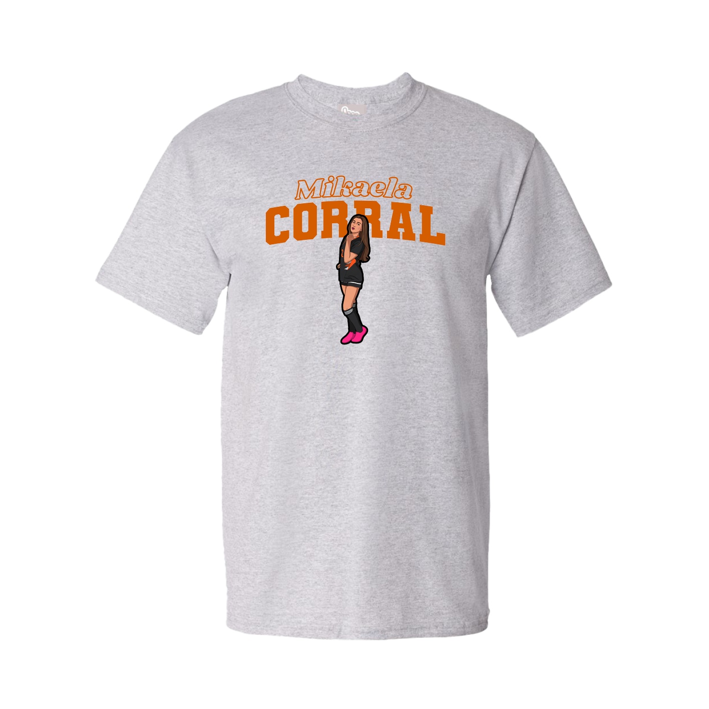 Tee — Name Arch in Grey