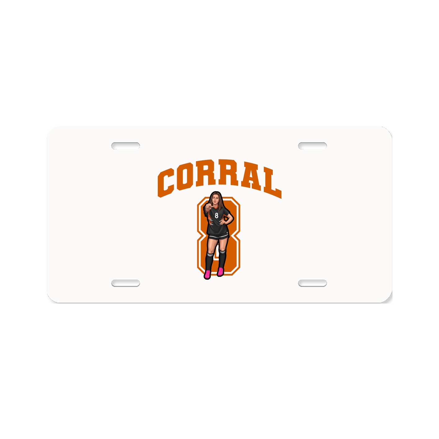 License Plate — Number in Classic