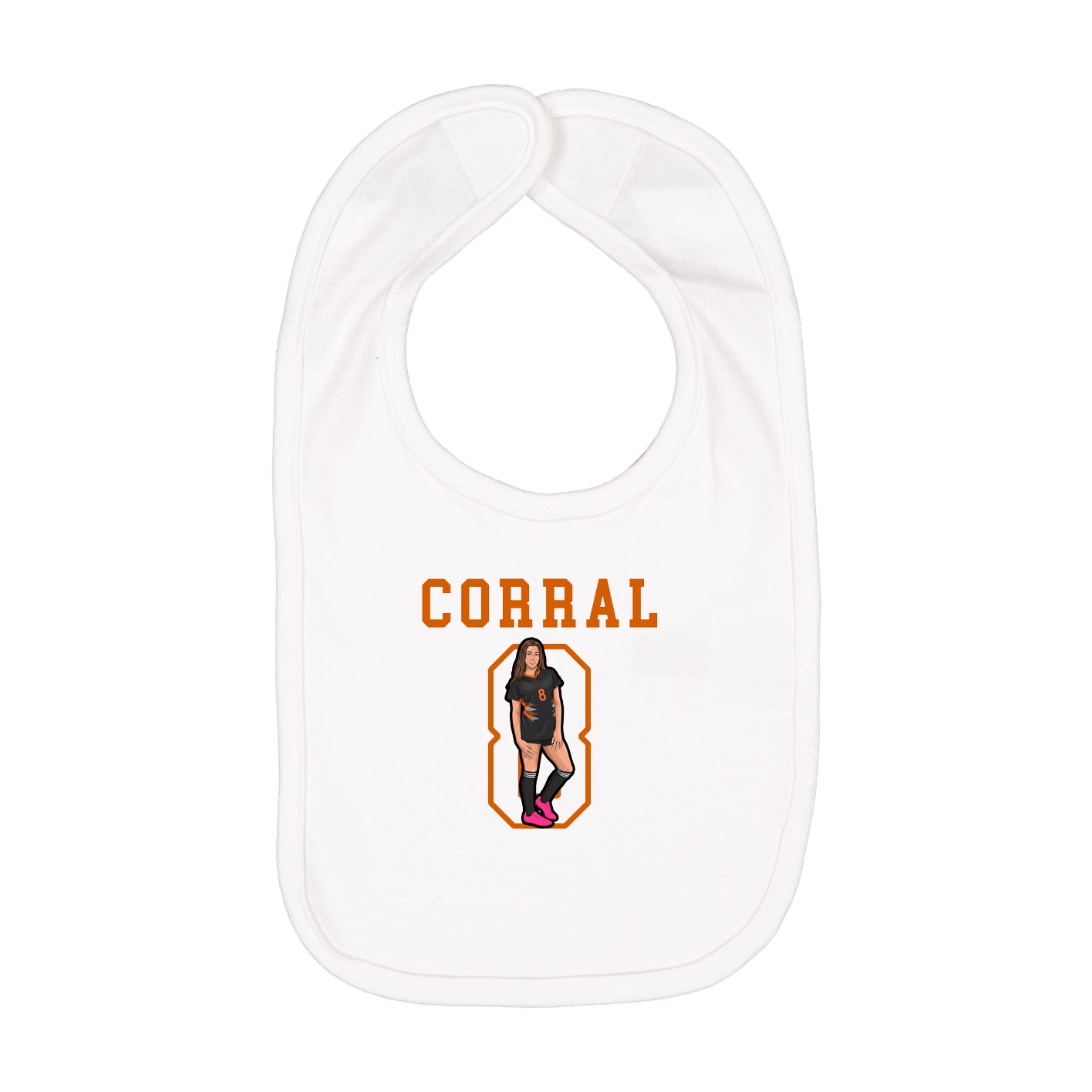 Infant Bib — Shirsey in White