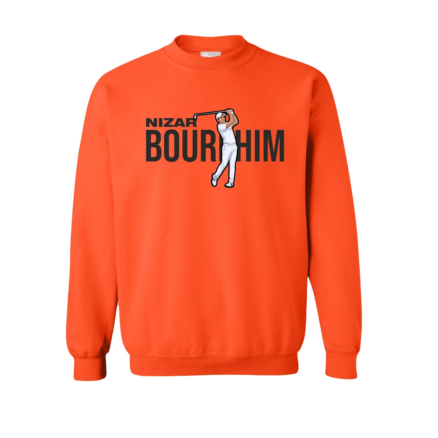 Fleece Crew — Player Name in Orange