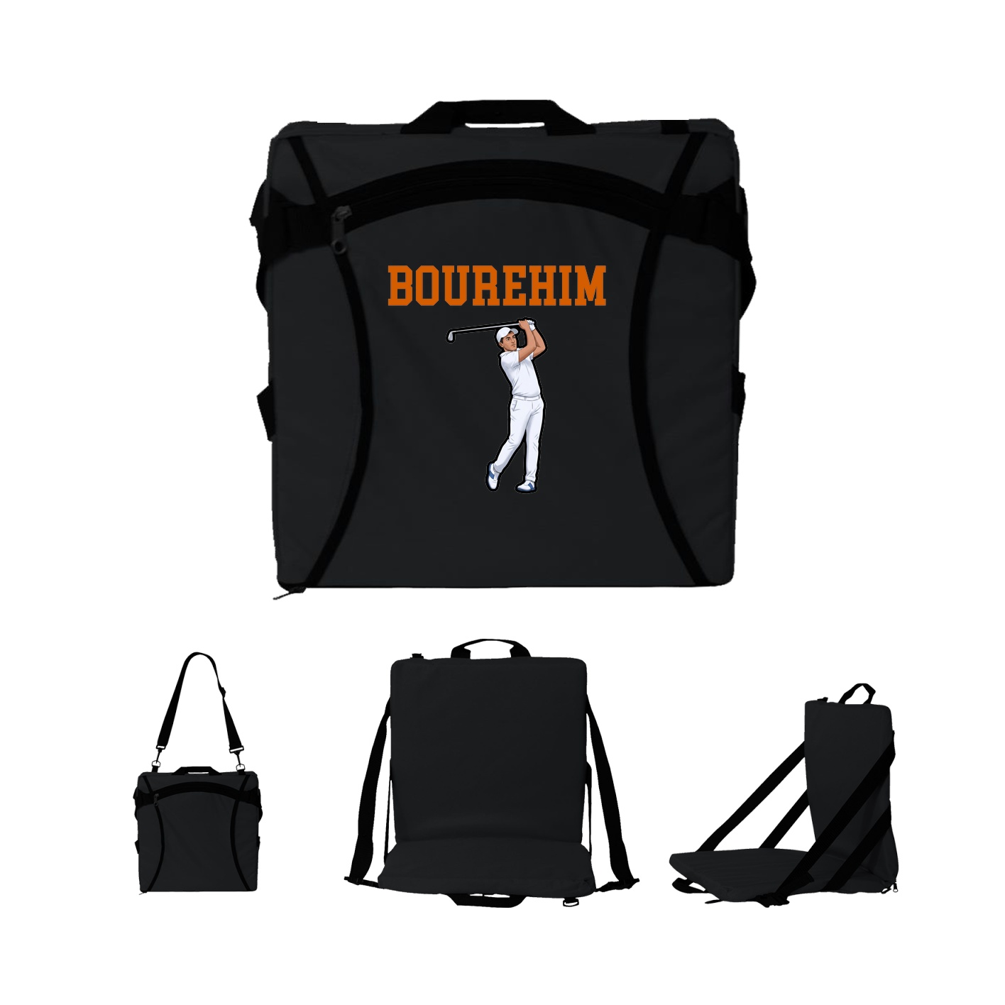 Folding Stadium Seat — Shirsey in Black