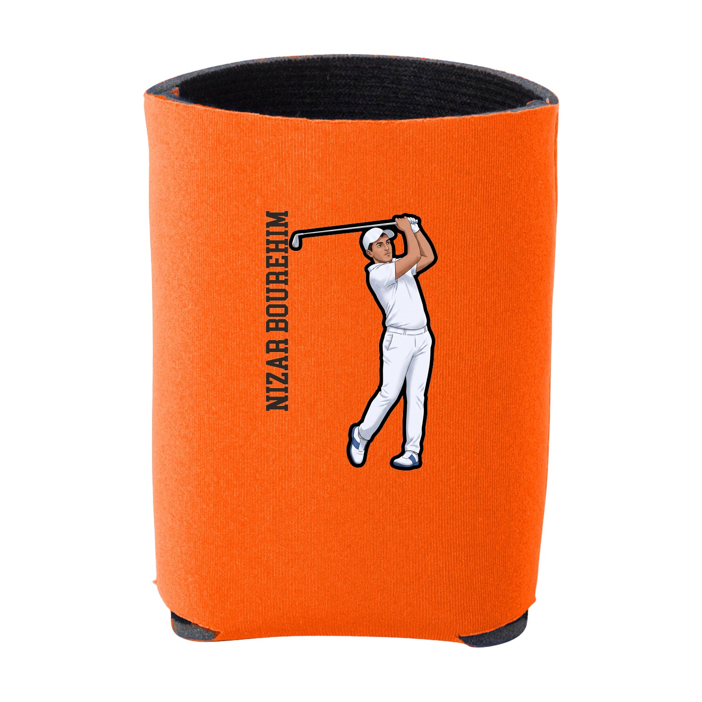 Can Holder — Name Vertical in Orange