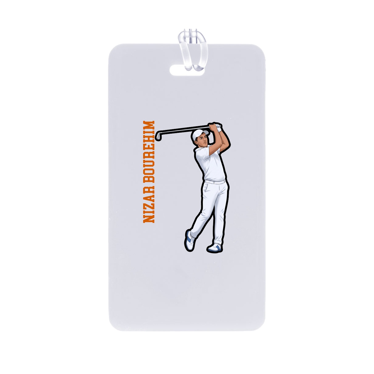 Bag Tag — Name Vertical in Classic