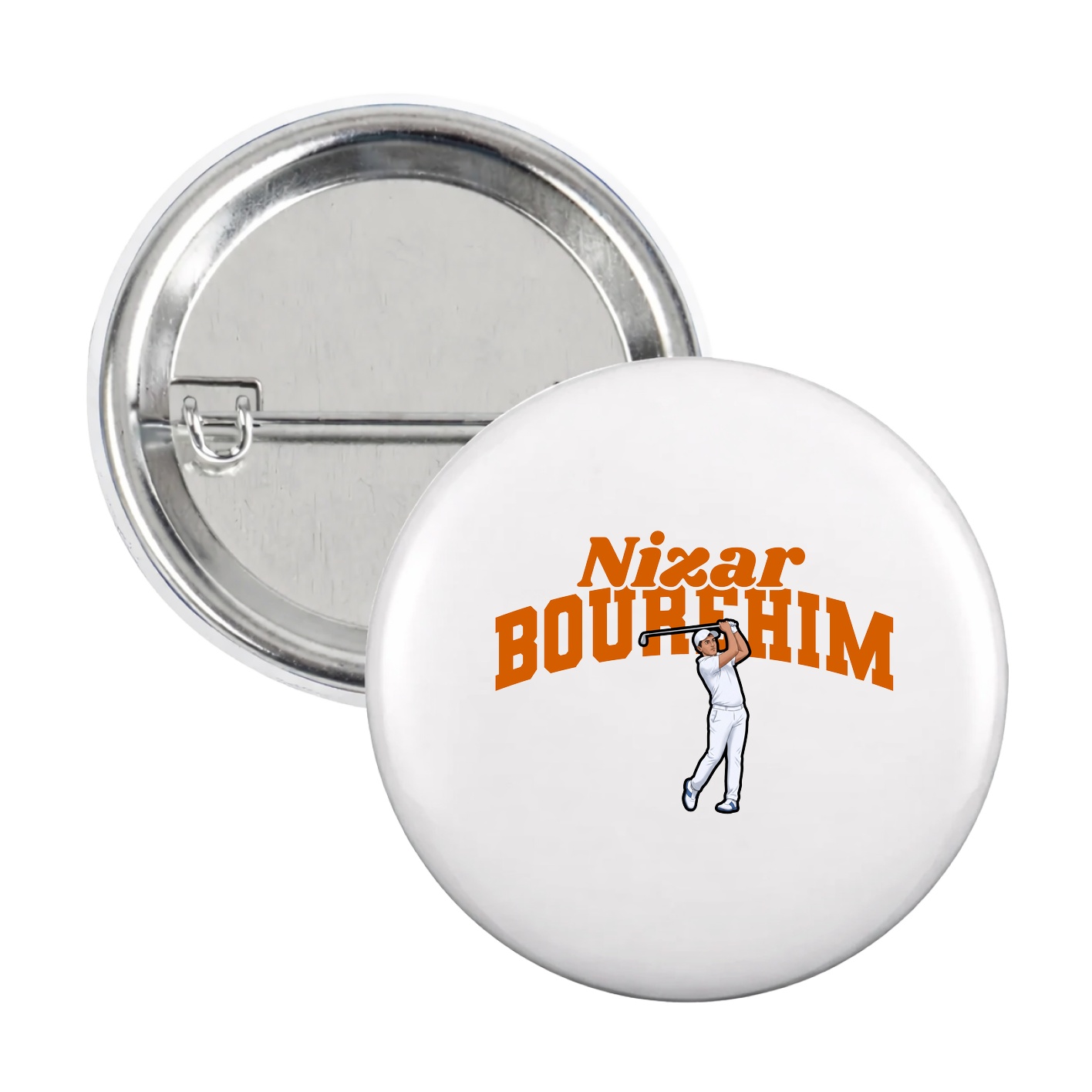 Game Day Button — Signature Arch in White