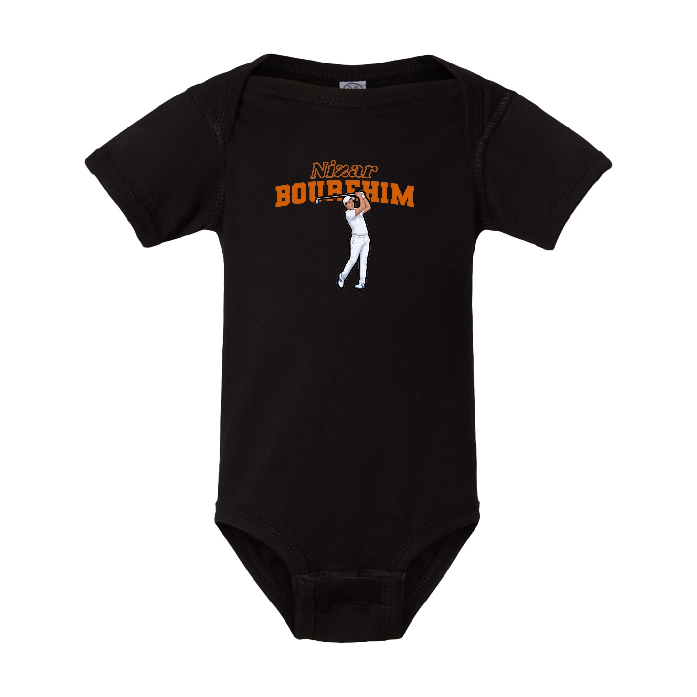 Baby Onesie — Name Arch in Black