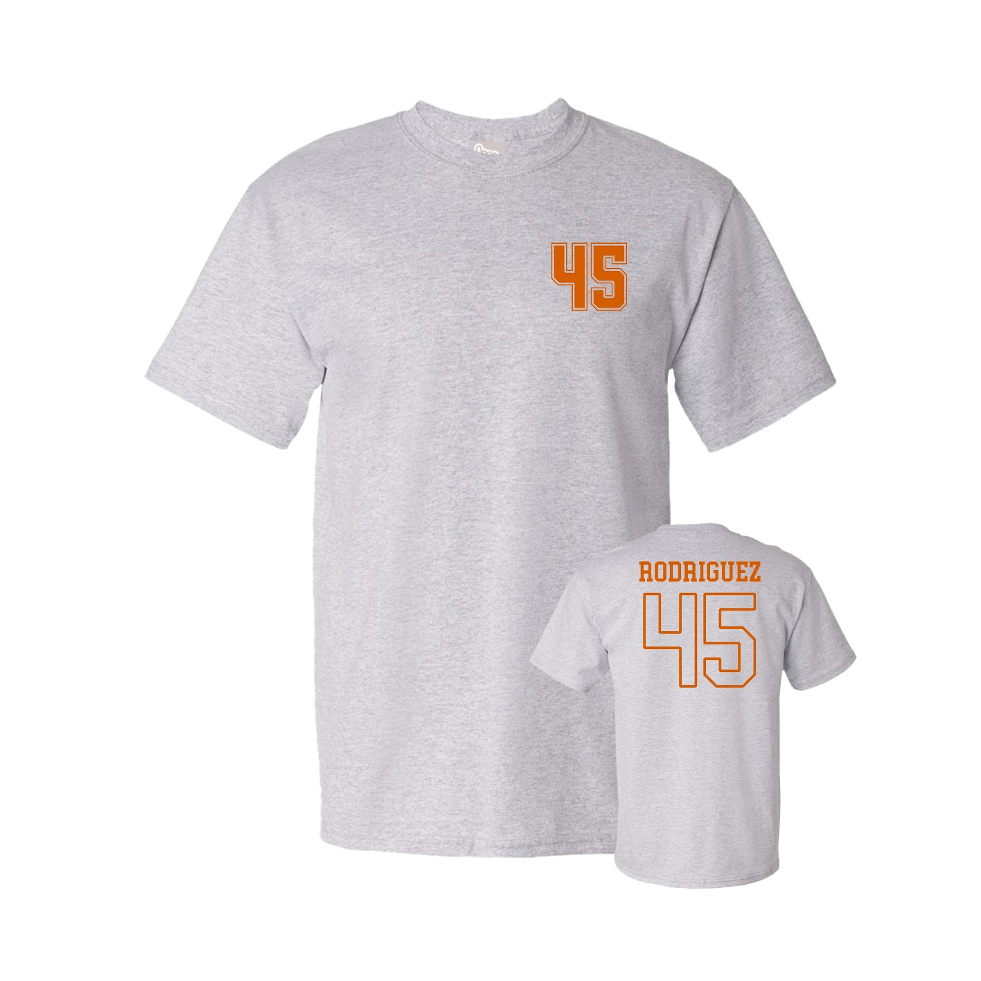 Youth Tee — Chest Back in Grey