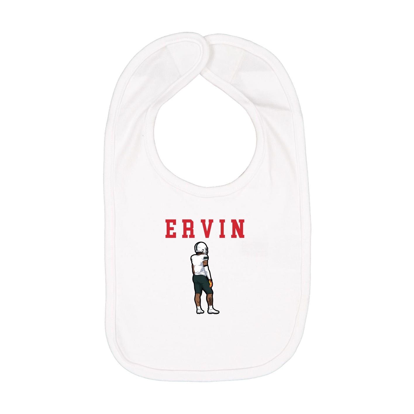 Infant Bib — Shirsey in White
