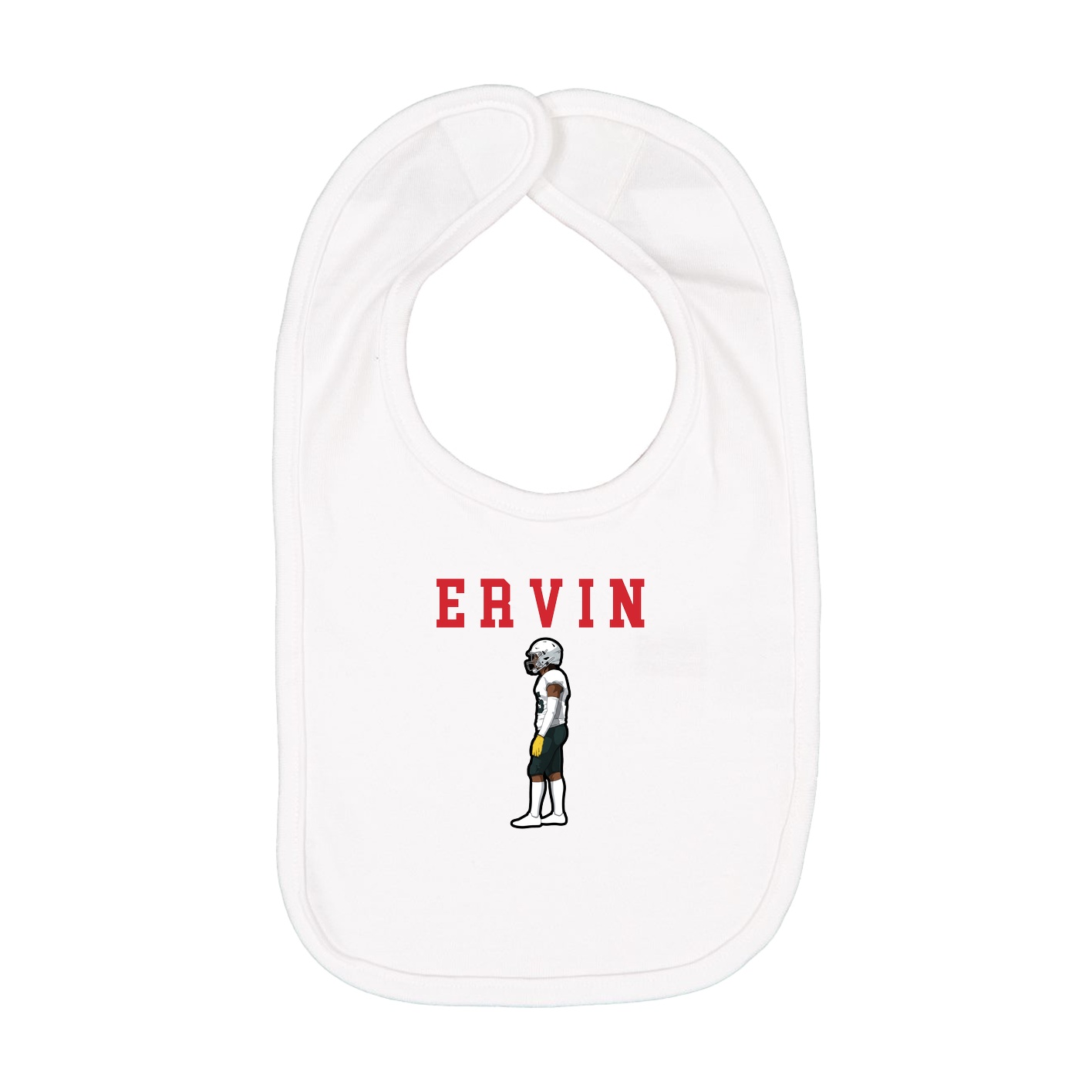 Infant Bib — Shirsey in White