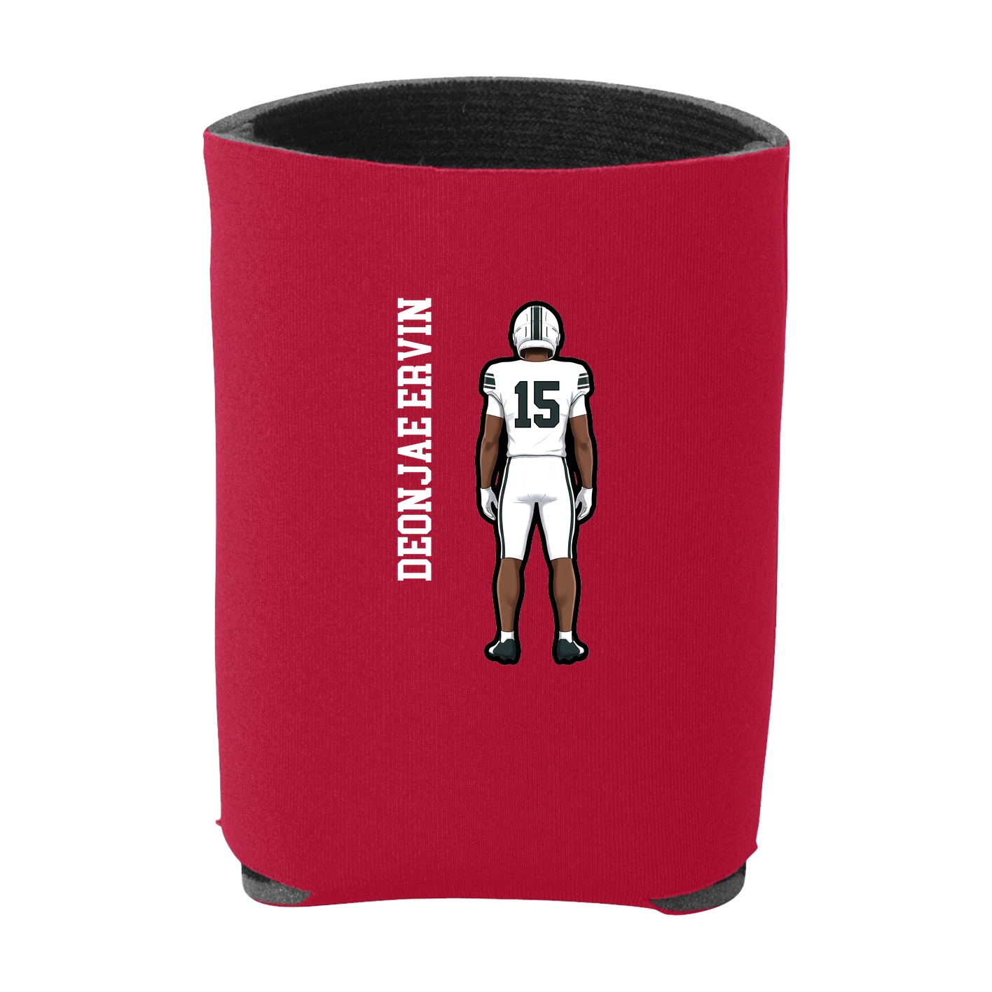 Can Holder — Name Vertical in Red