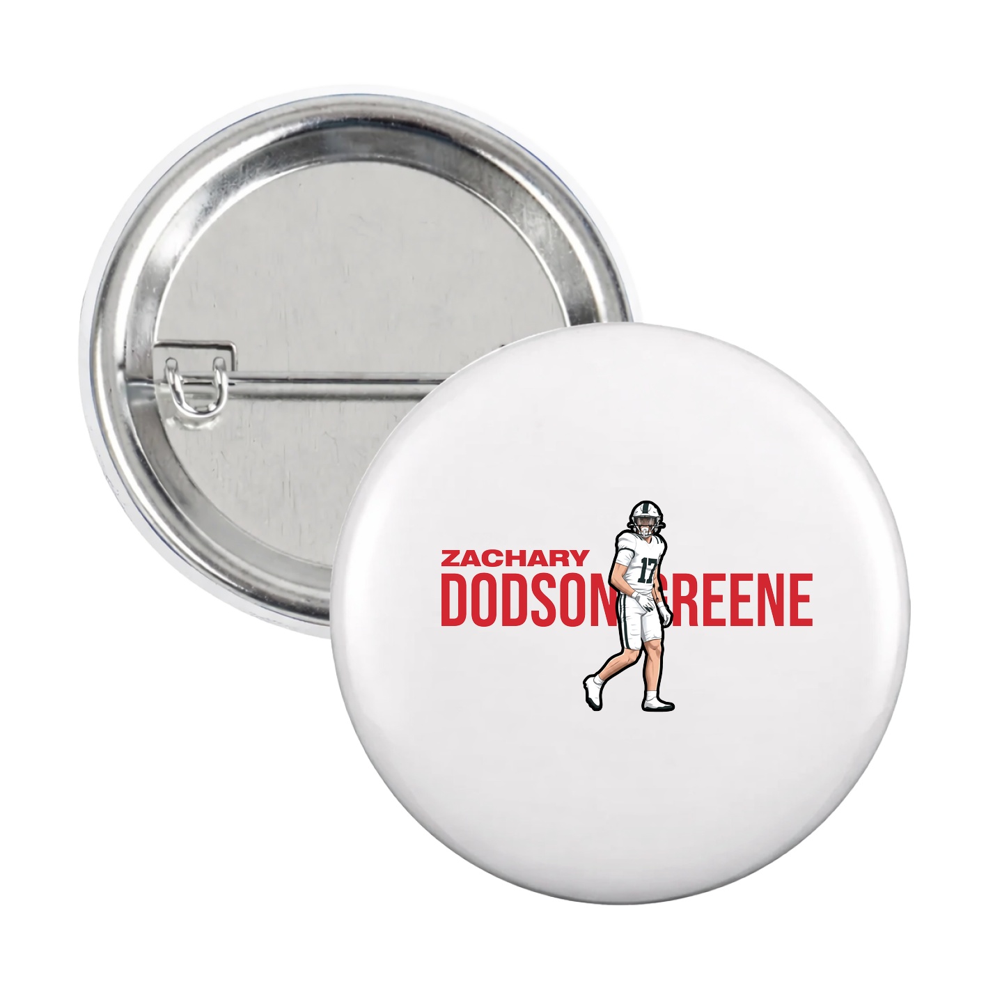 Game Day Button — Player Name in White