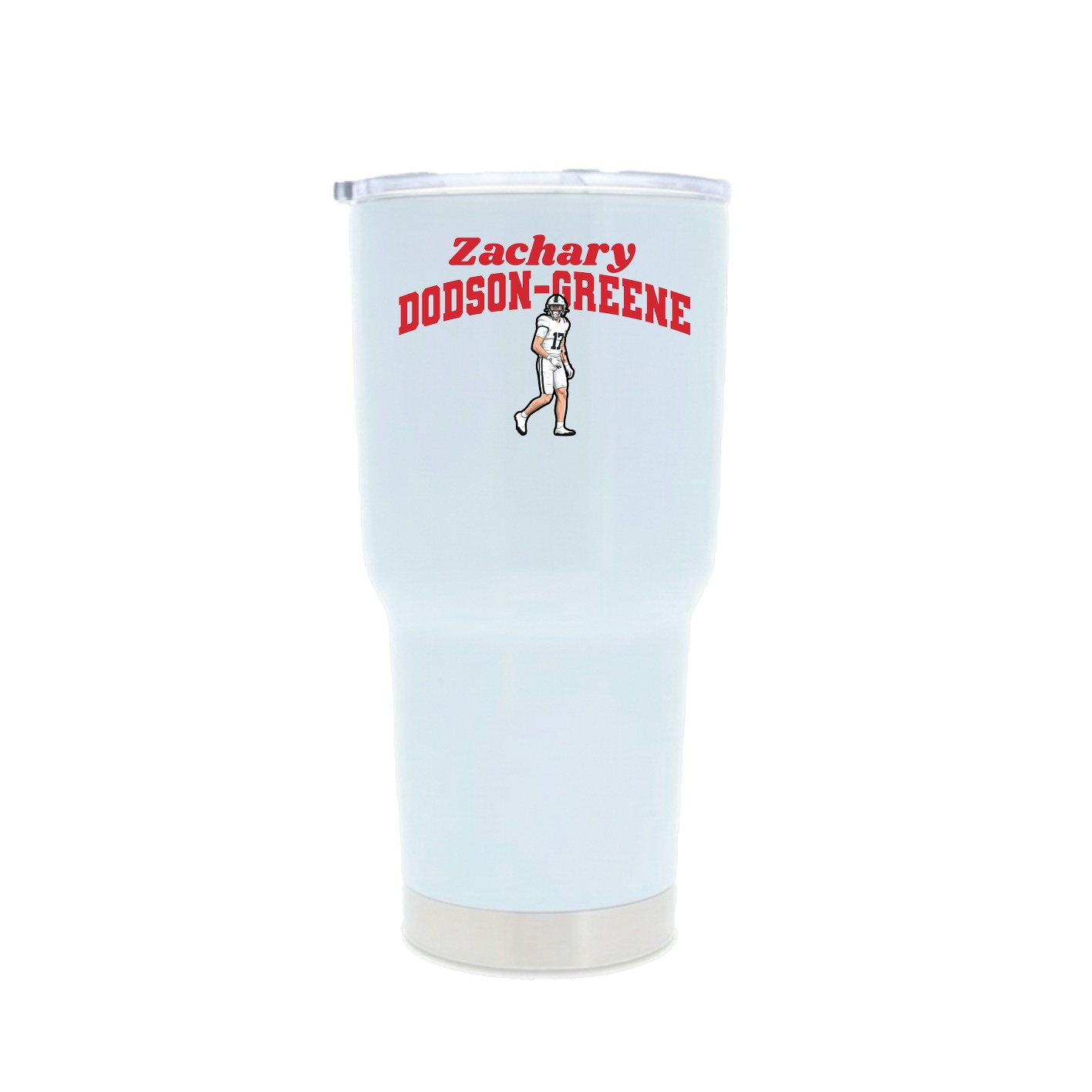 30oz Stainless Steel Tumbler — Signature Arch in White