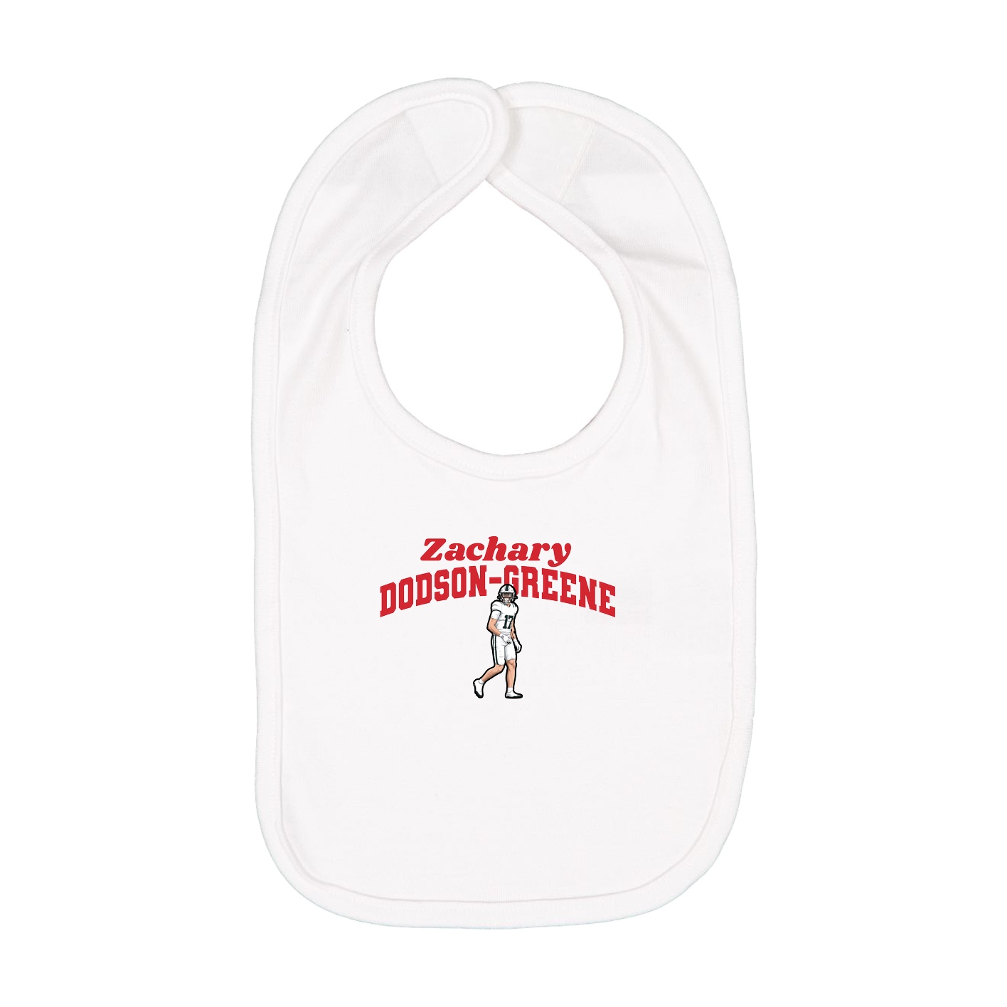 Infant Bib — Signature Arch in White