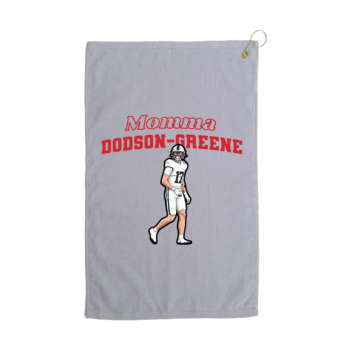 Golf Towel — Mothers Day Block in Grey