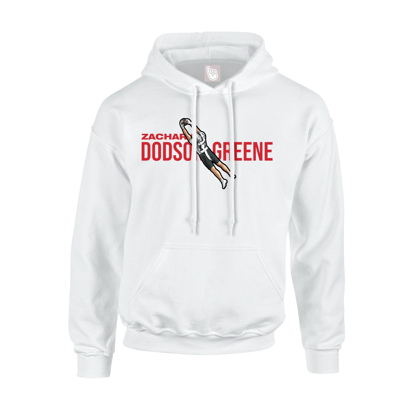 Youth Hoodie — Player Name in White