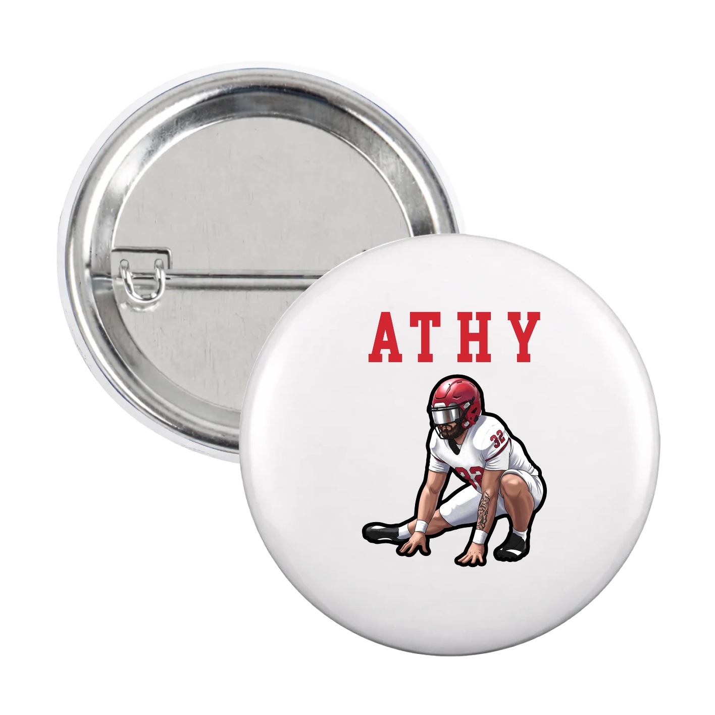 Game Day Button — Shirsey in White