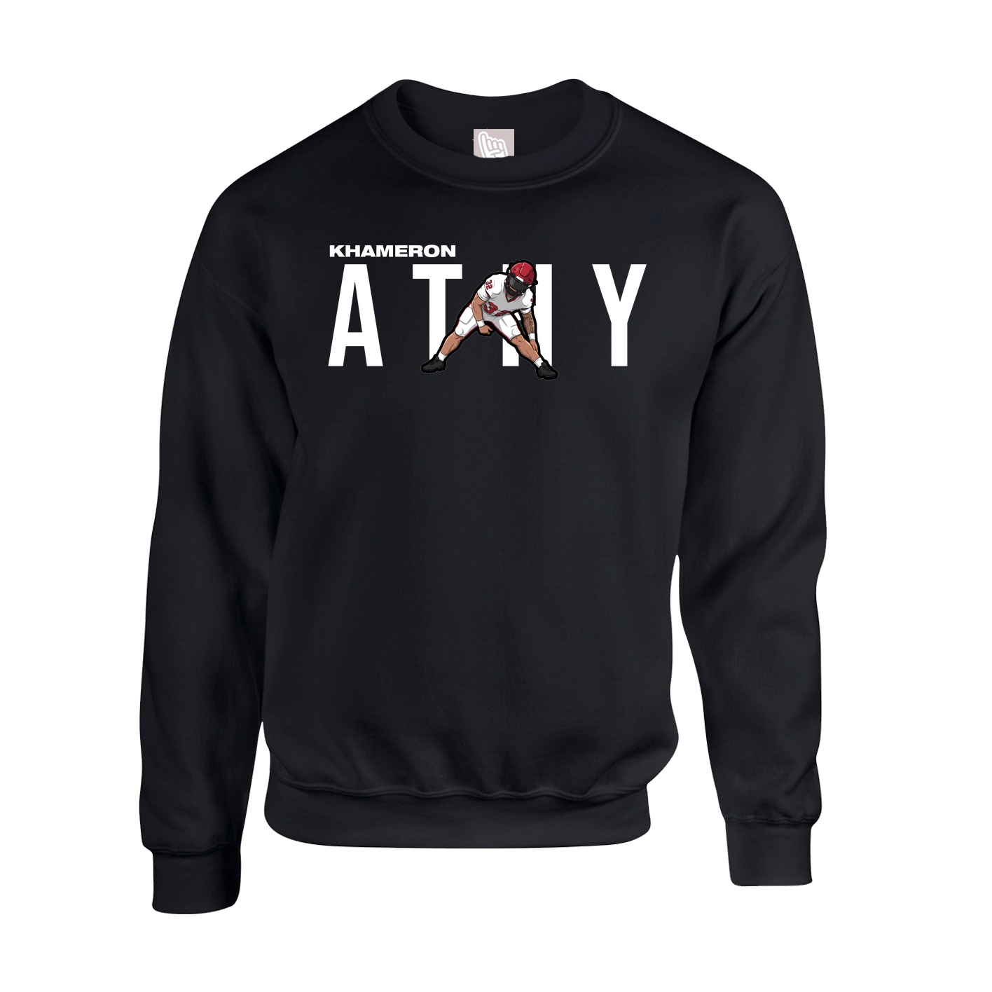 Fleece Crew — Player Name in Black
