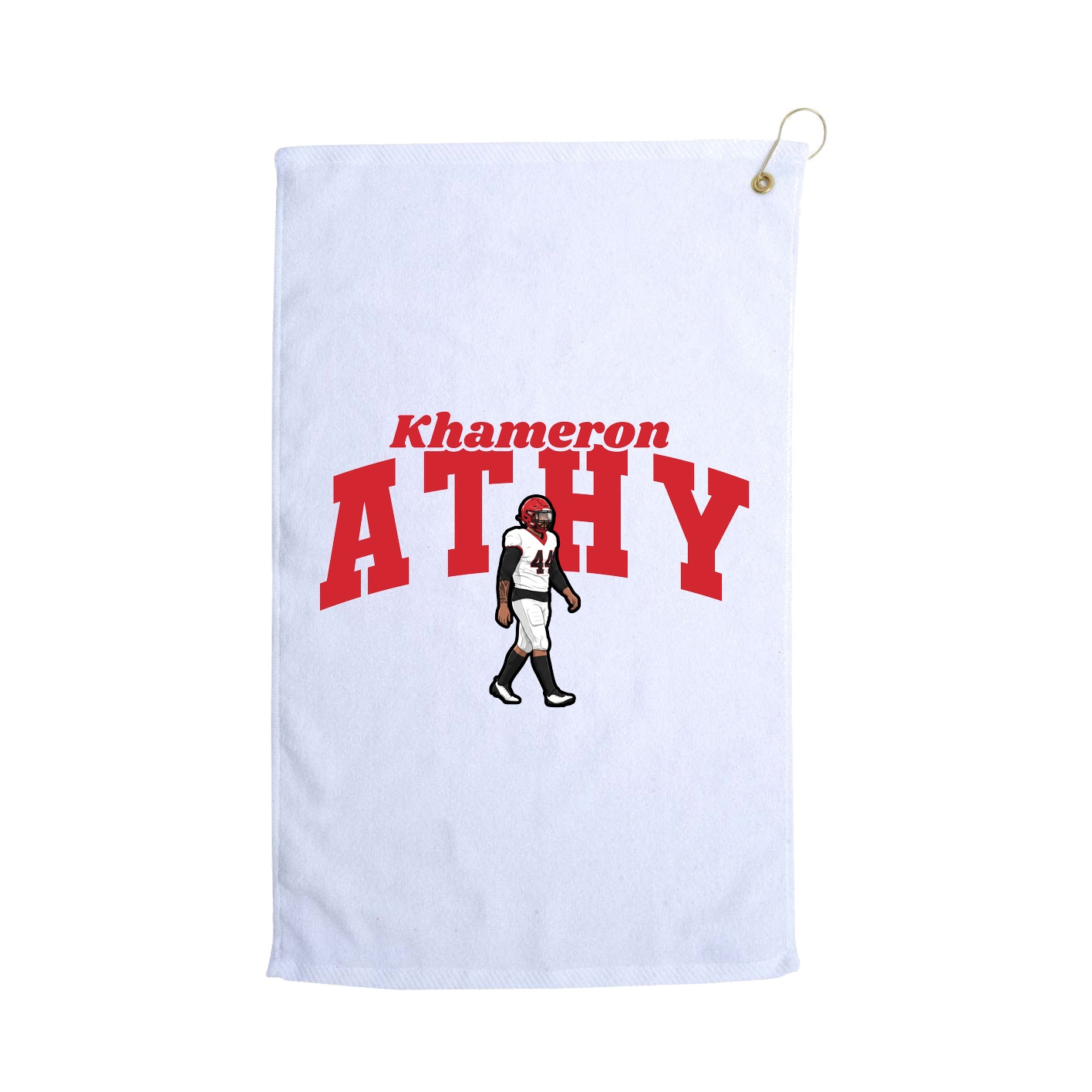 Golf Towel — Signature Arch in White