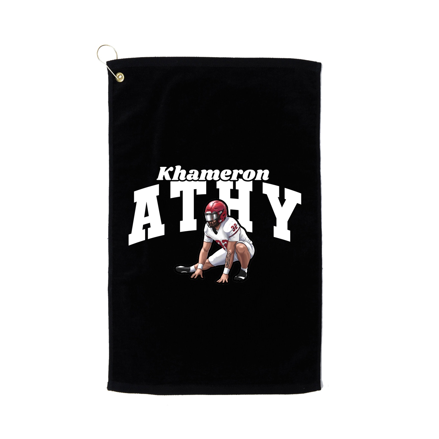 Golf Towel — Signature Arch in Black