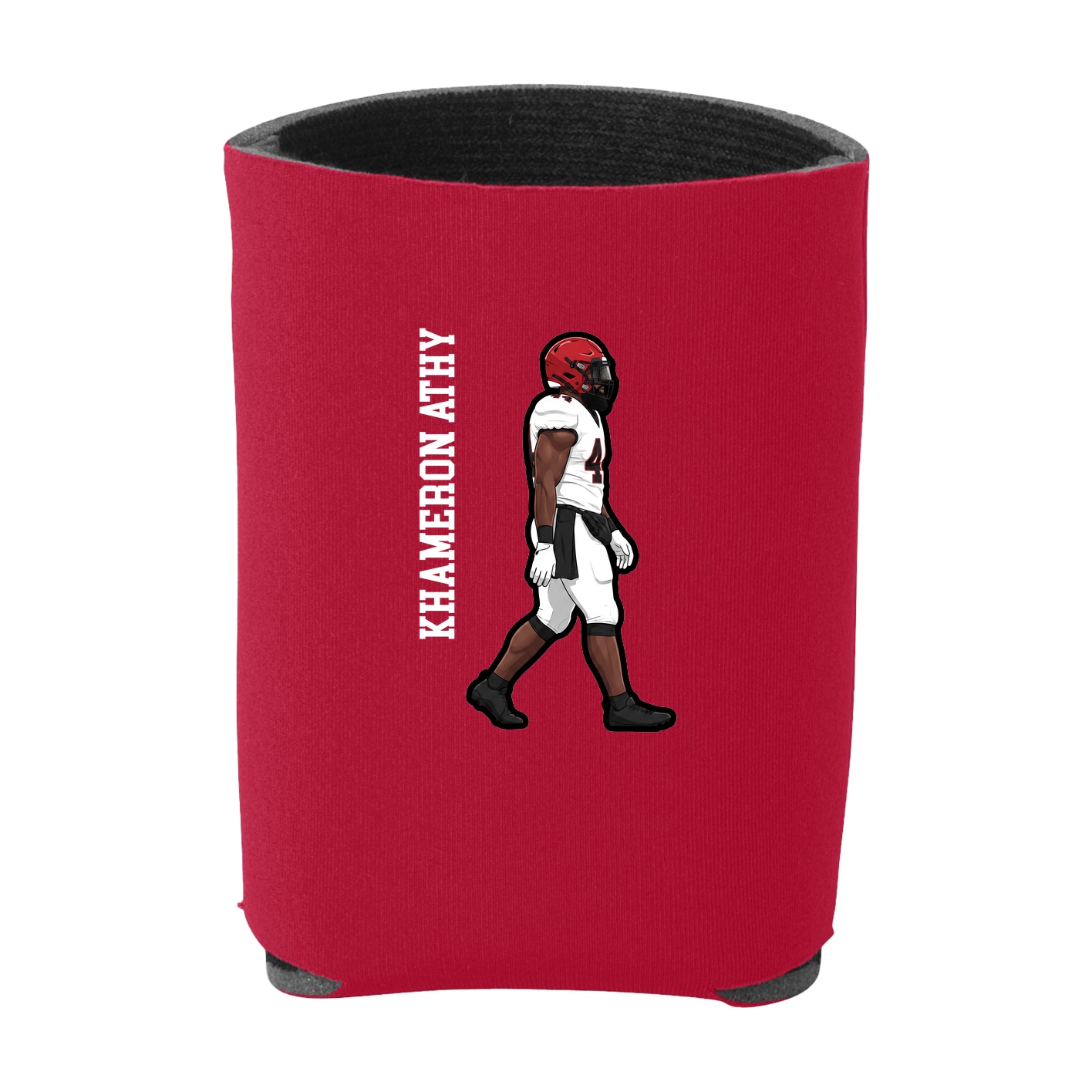 Can Holder — Name Vertical in Red