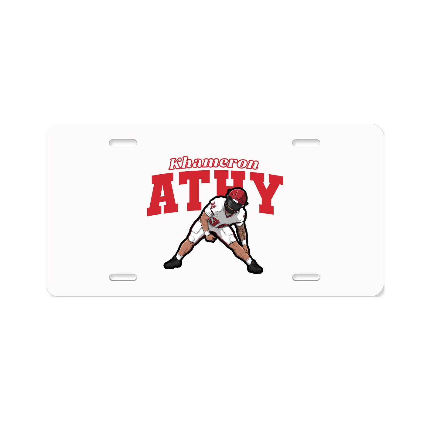 License Plate — Name Arch in Classic