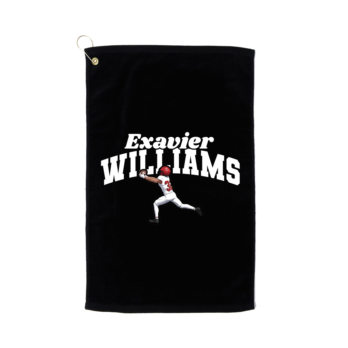 Golf Towel — Signature Arch in Black